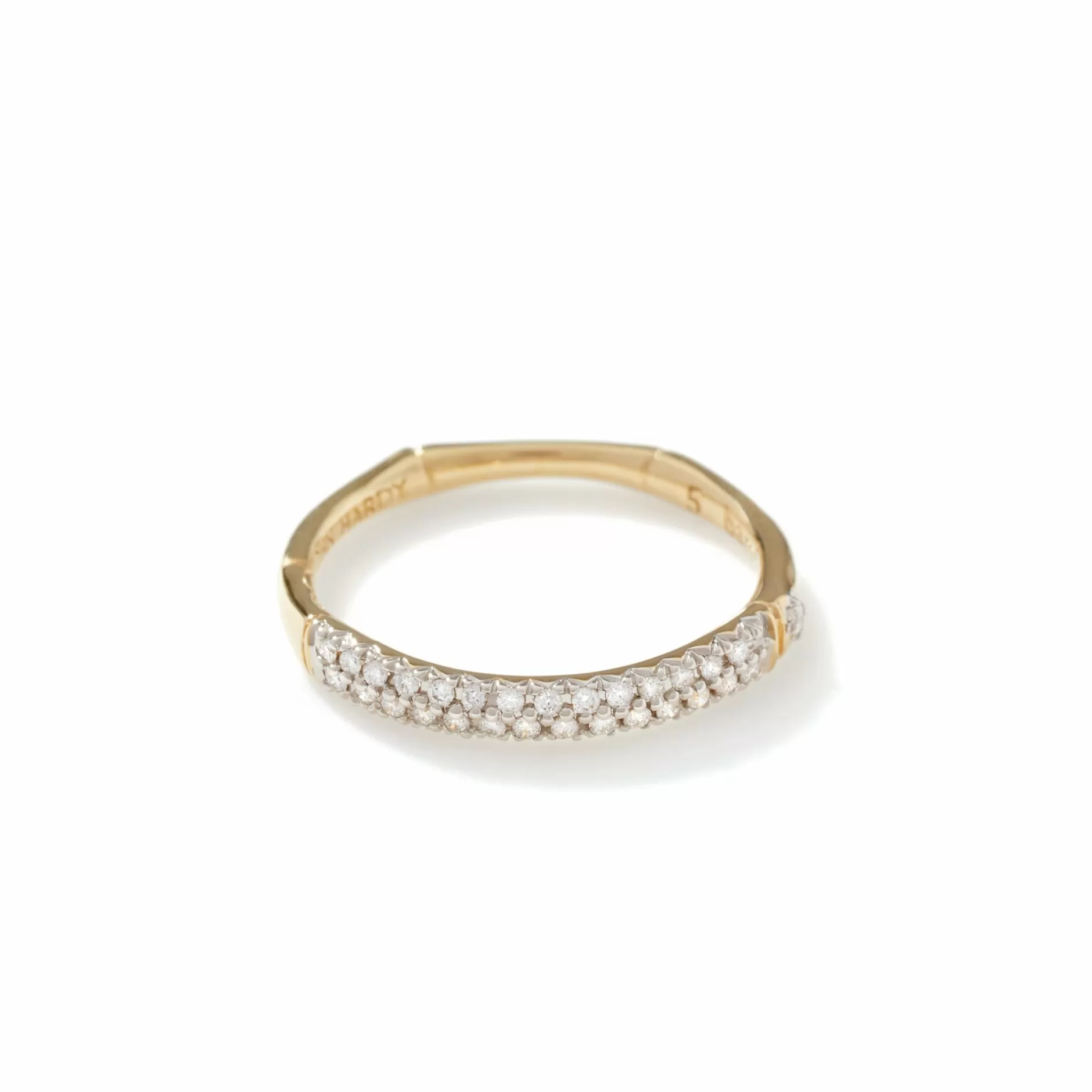 Bamboo Band Ring, Gold, Diamonds, Slim^John Hardy Discount