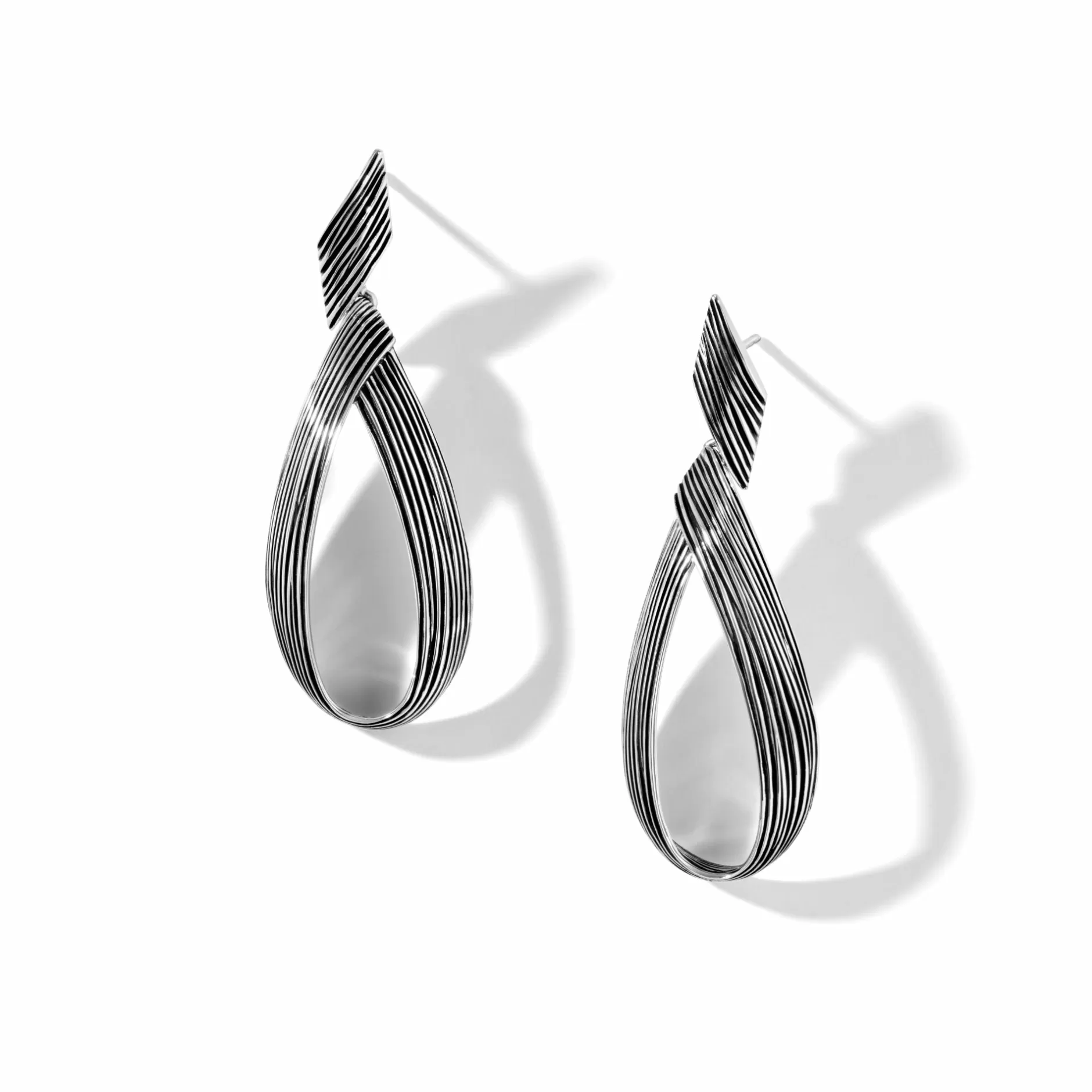 Bamboo Drop Earring, Sterling Silver^John Hardy Online