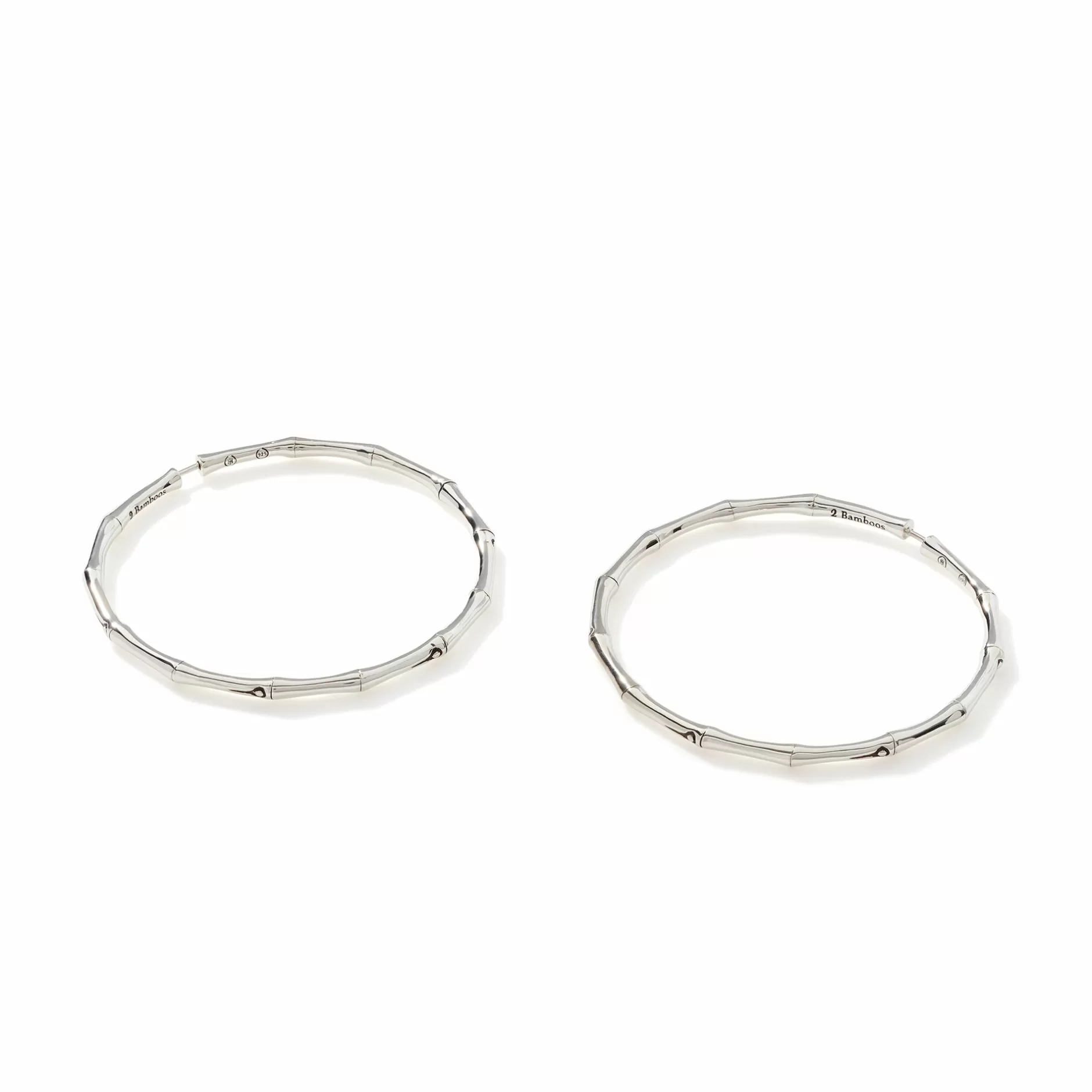 Bamboo Hoop Earring, Sterling Silver, Large^John Hardy Best