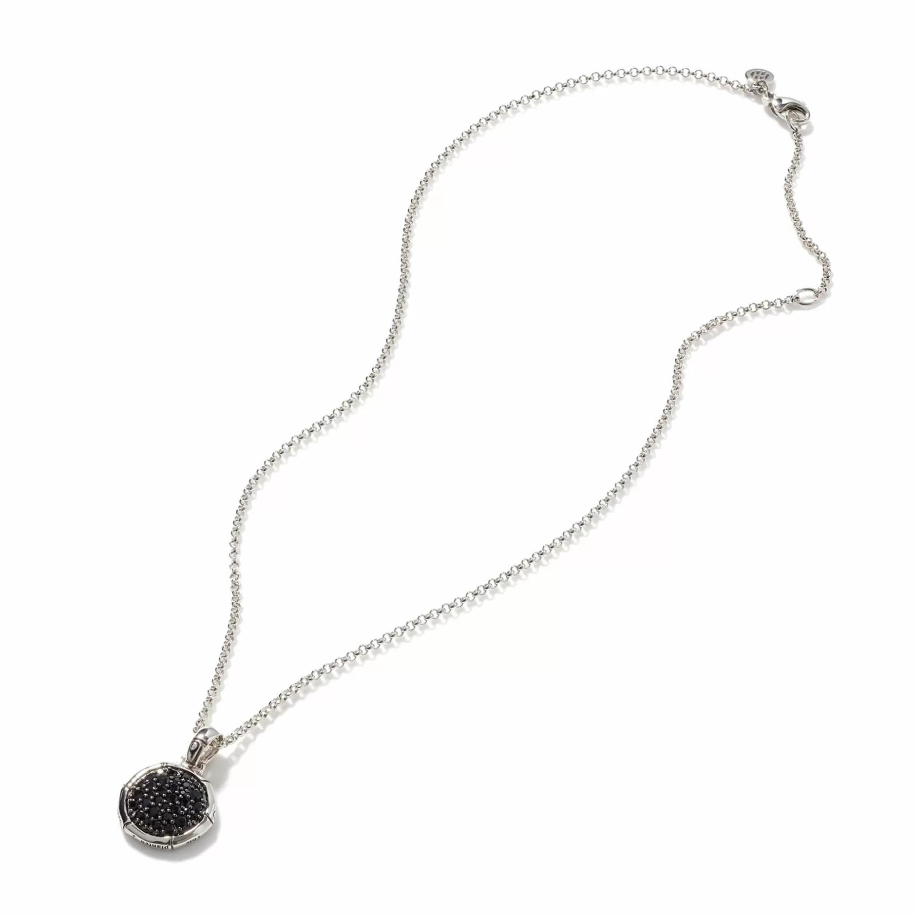 Bamboo Pendant Necklace, Silver, Pave^John Hardy Hot