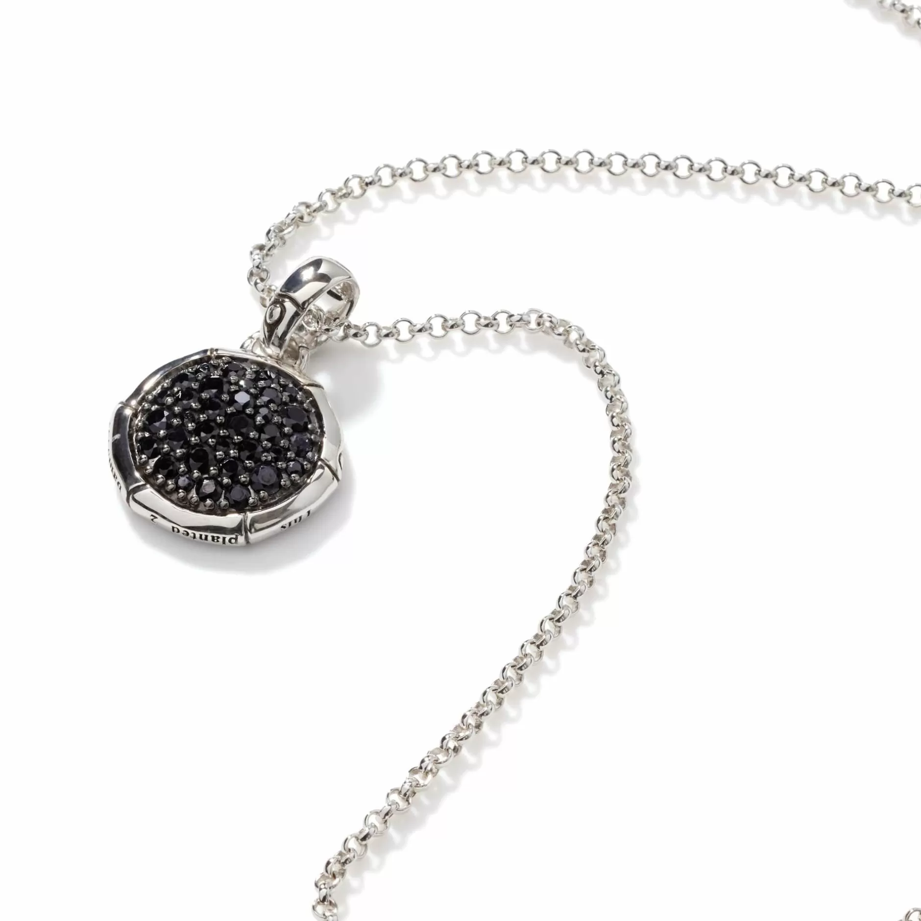 Bamboo Pendant Necklace, Silver, Pave^John Hardy Hot