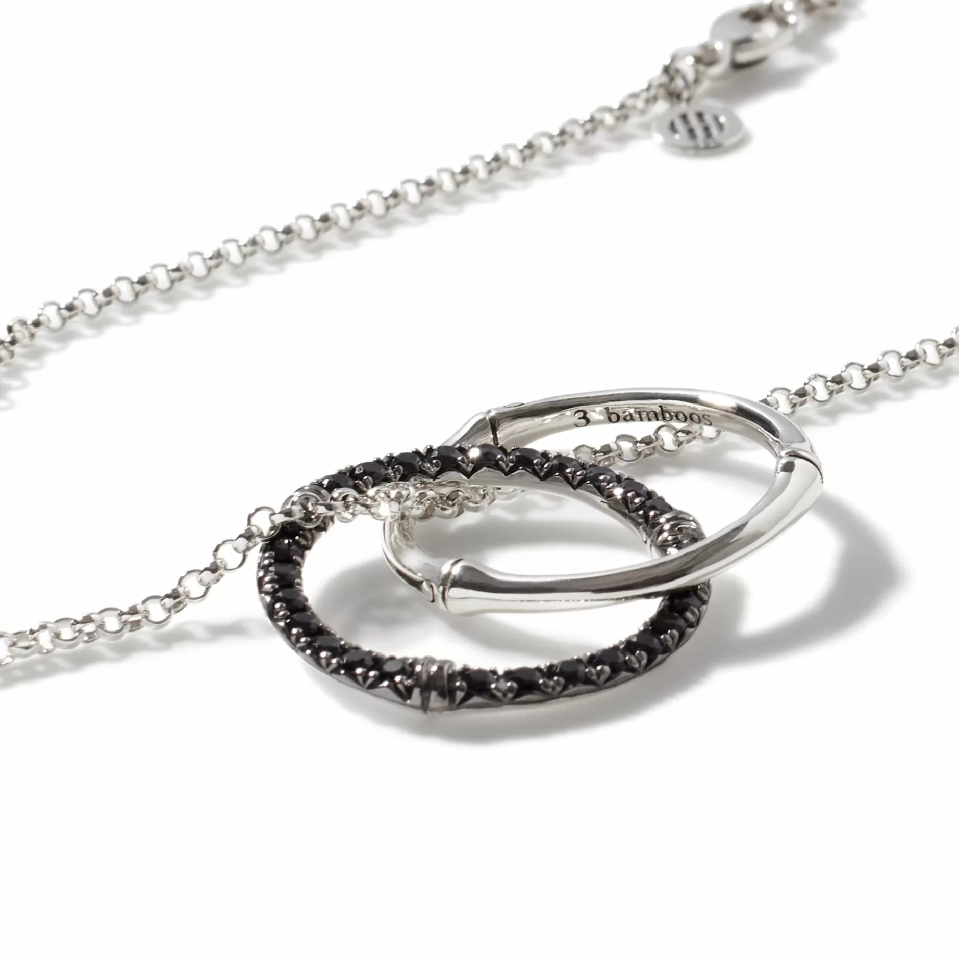 Bamboo Pendant Necklace, Silver, Pave^John Hardy Best