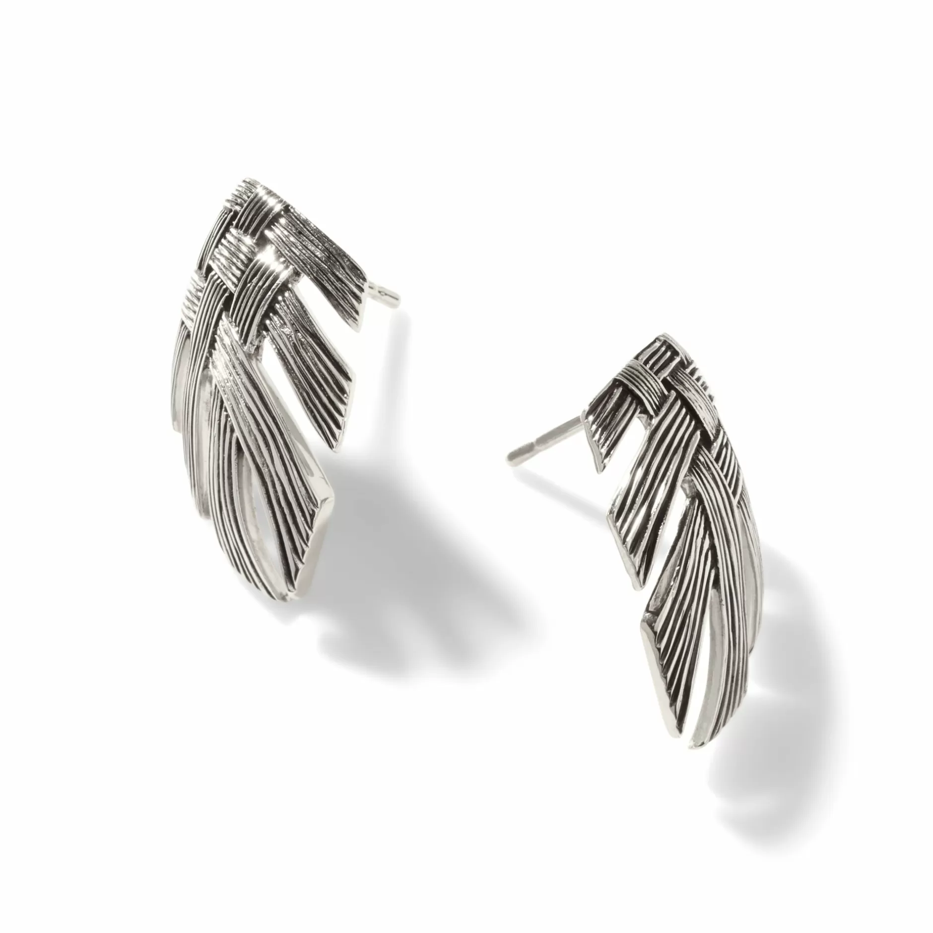 Bamboo Woven Earring, Sterling Silver^John Hardy Fashion