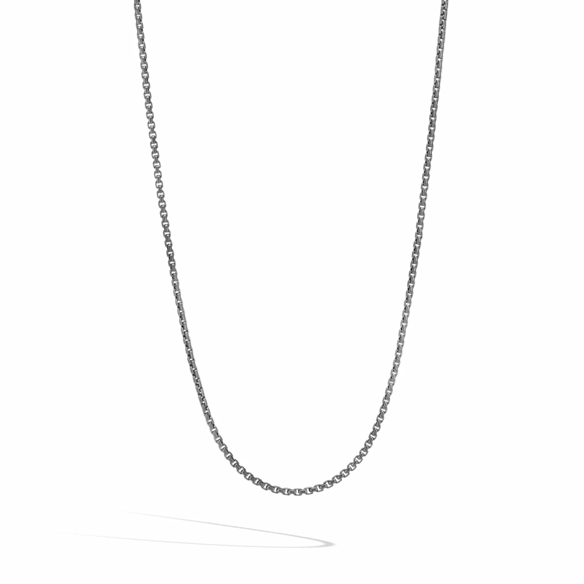 Box Chain Necklace, Dark Silver, 2Mm^John Hardy Flash Sale