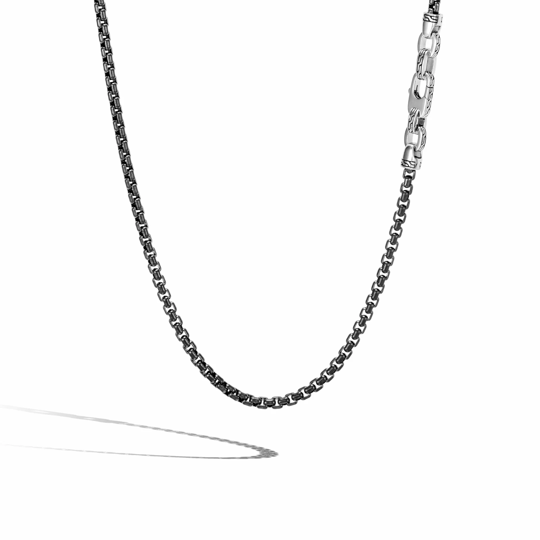 Box Chain Necklace, Dark Silver, 4Mm^John Hardy Online