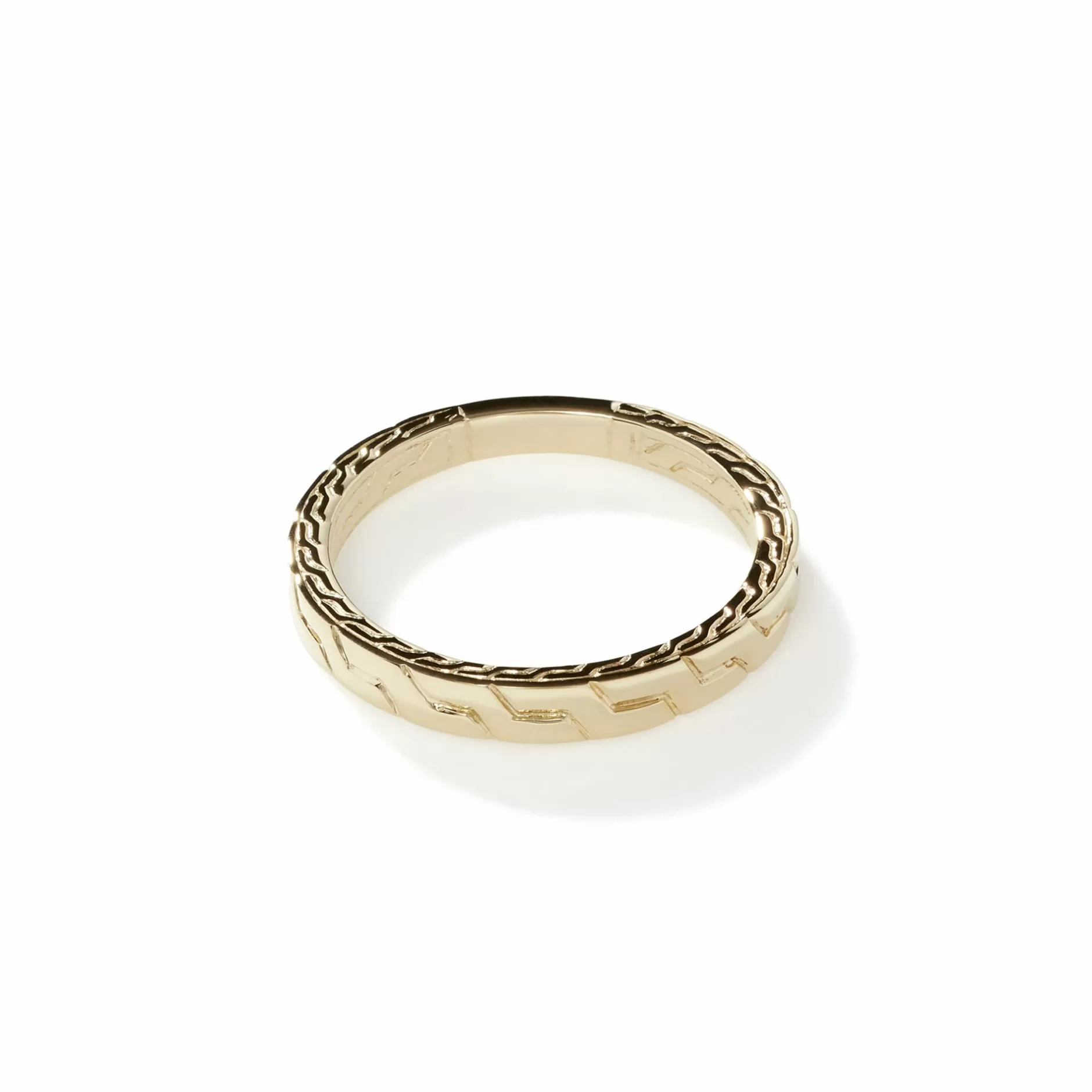 Carved Chain Band Ring, Gold, Slim^John Hardy Clearance