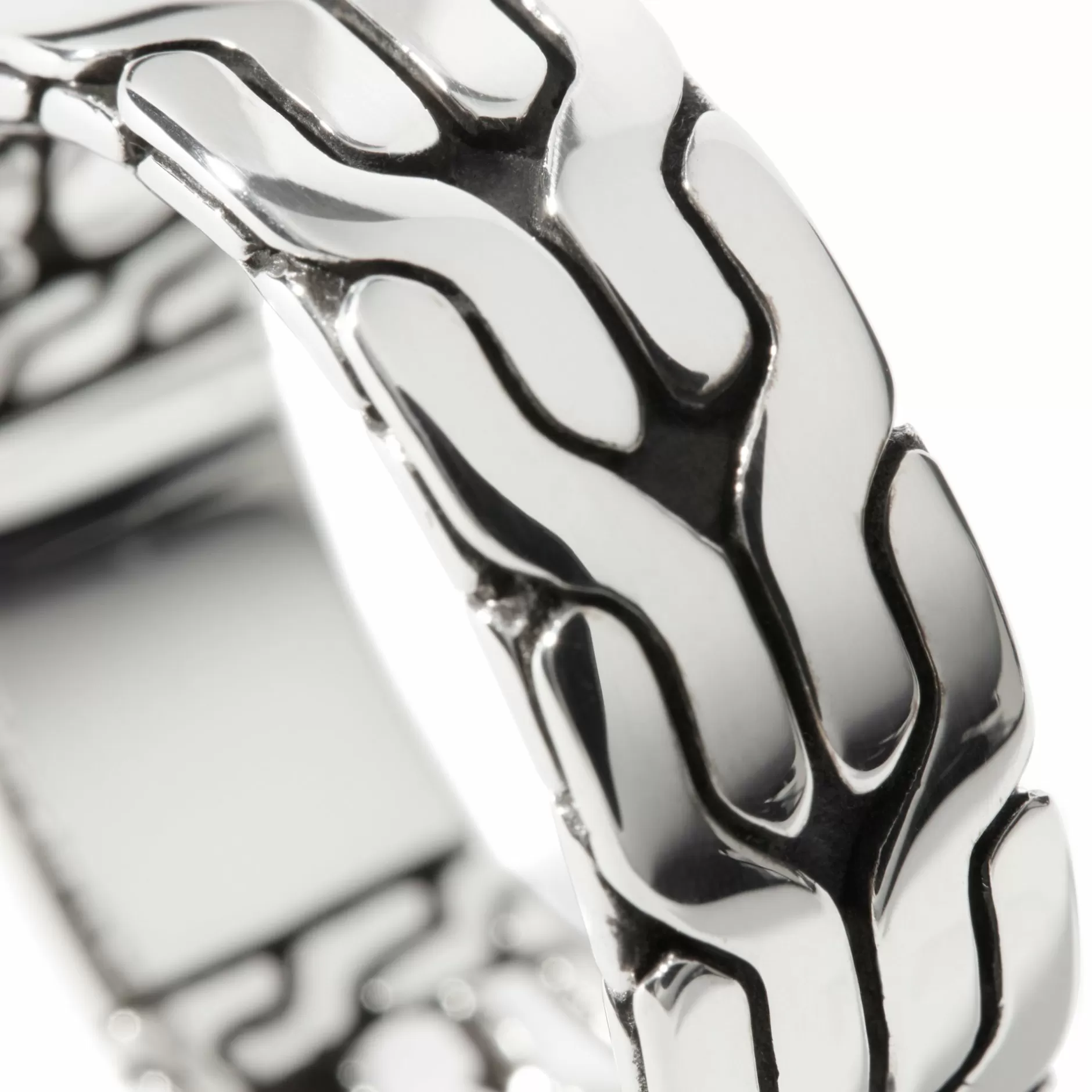 Carved Chain Band Ring, Sterling Silver^John Hardy Cheap