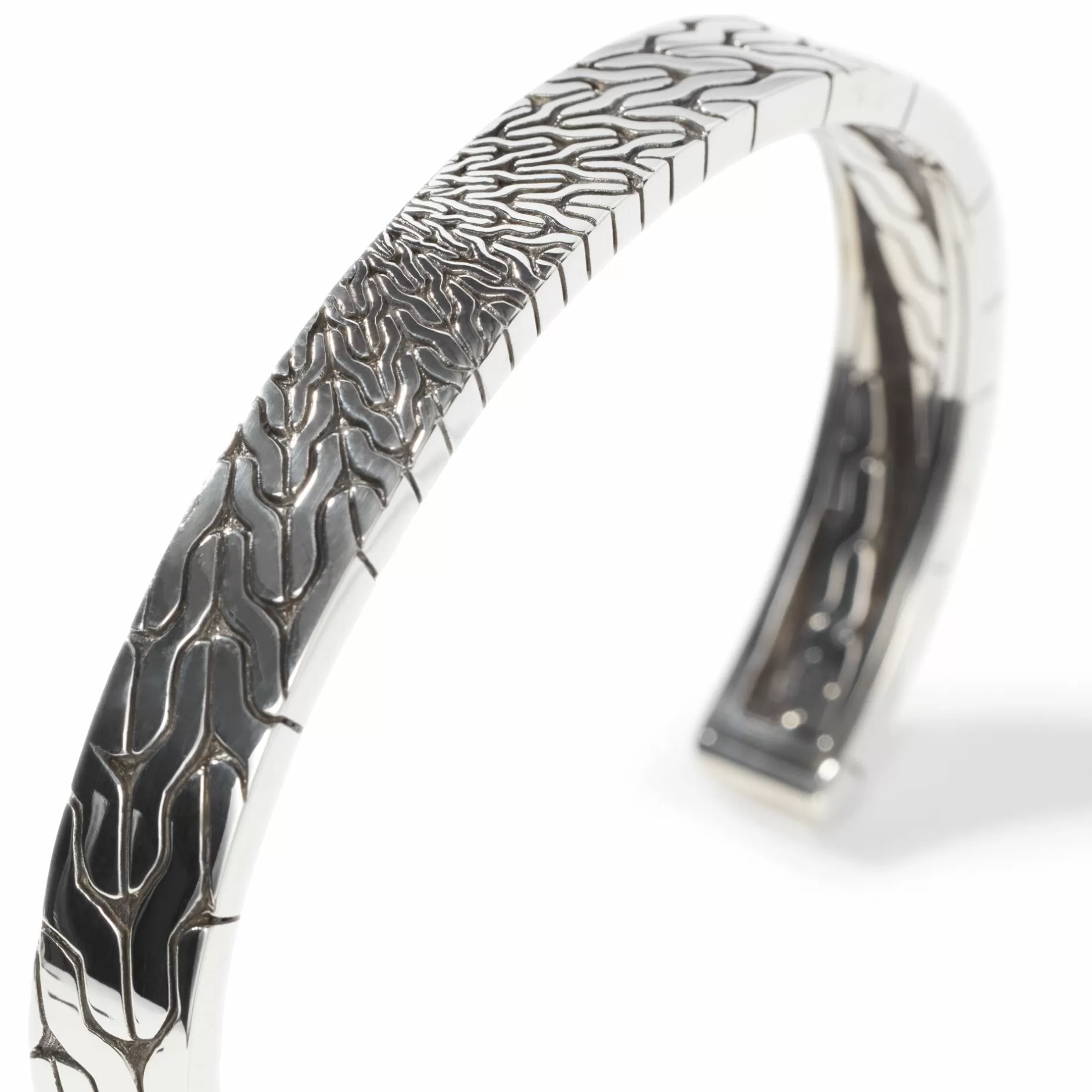 Carved Chain Cuff, Sterling Silver, Slim^John Hardy Outlet