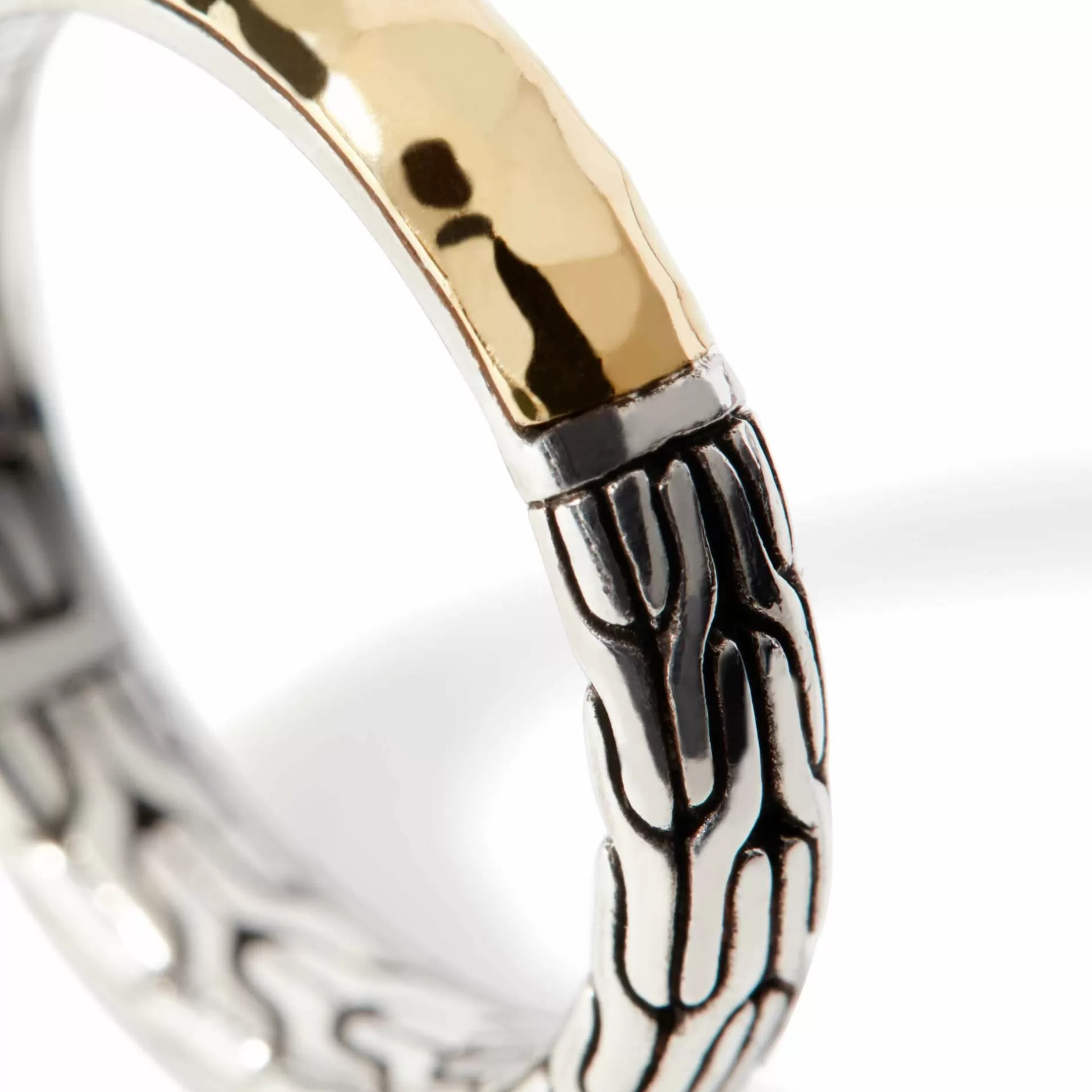 Carved Chain Palu Ring, Silver, Gold, Slim^John Hardy Hot