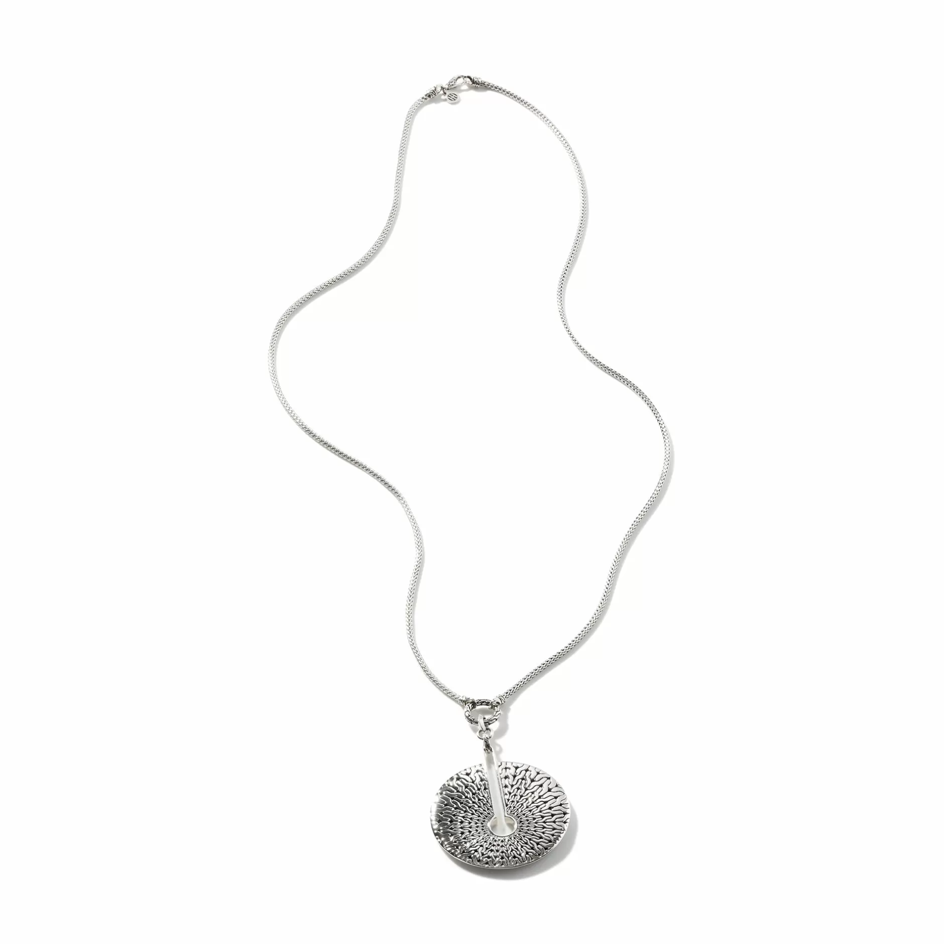 Carved Chain Pendant Necklace, Silver^John Hardy Clearance