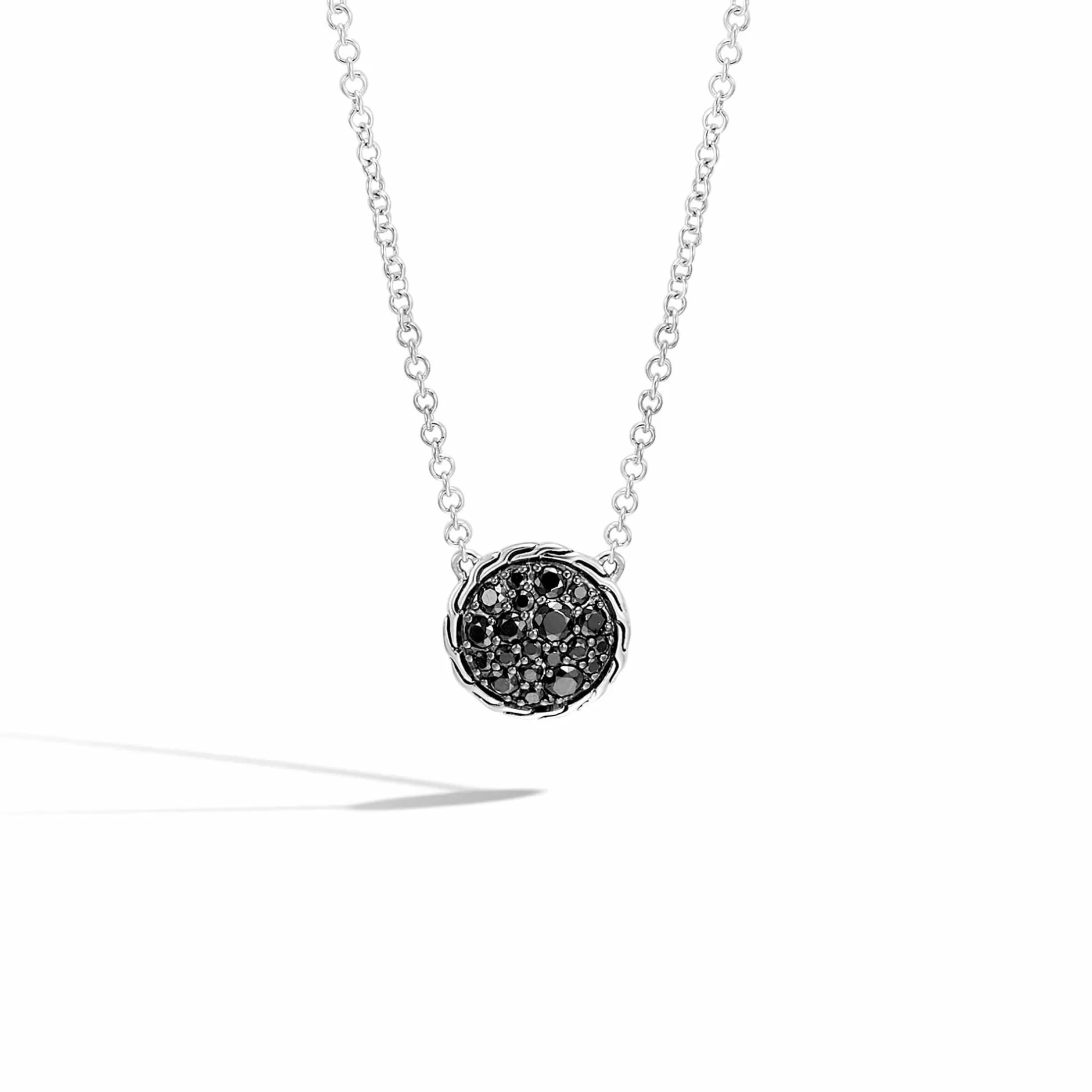 Carved Chain Pendant Necklace, Silver, Pave^John Hardy Best