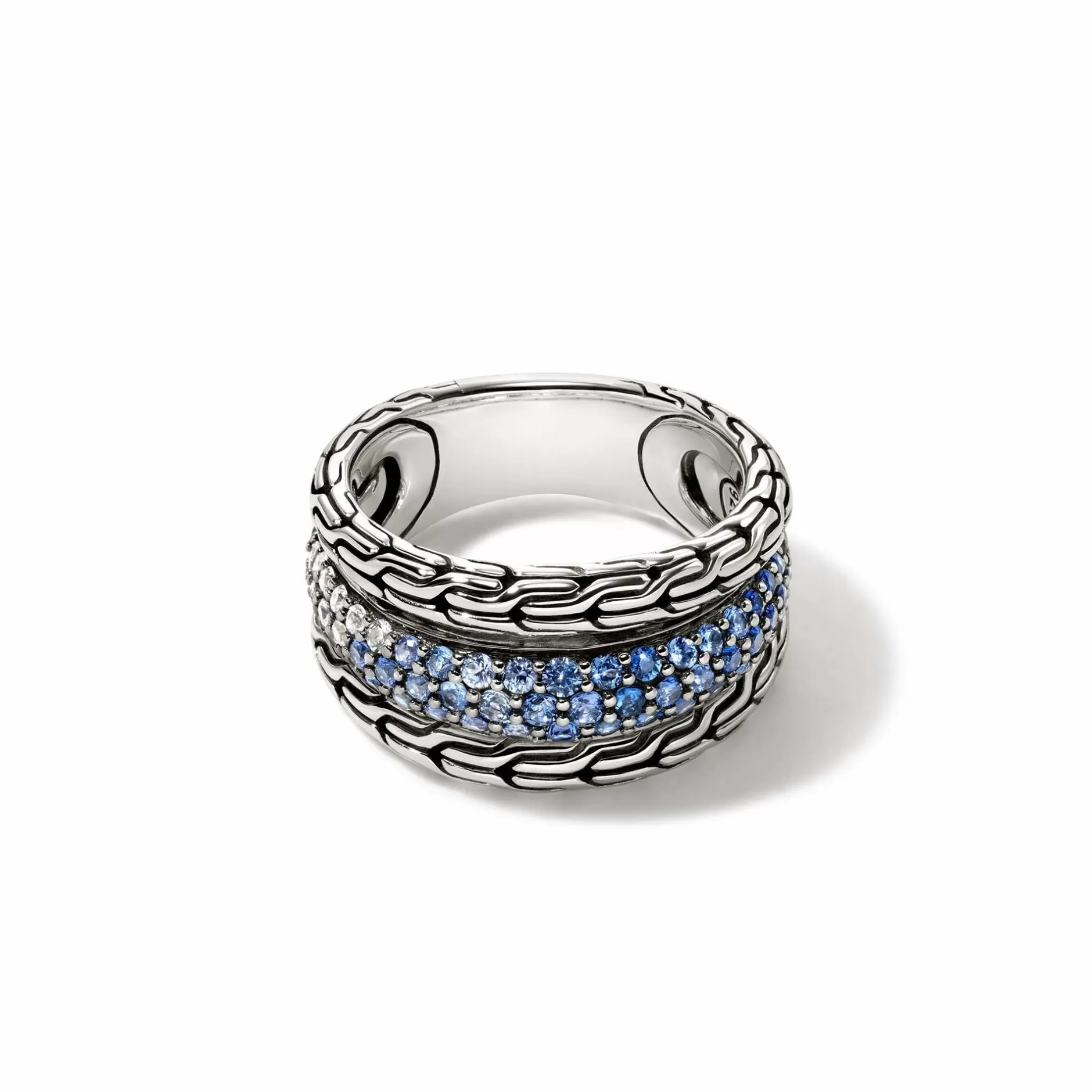 Carved Multiband Ring, Silver, Pave^John Hardy Cheap