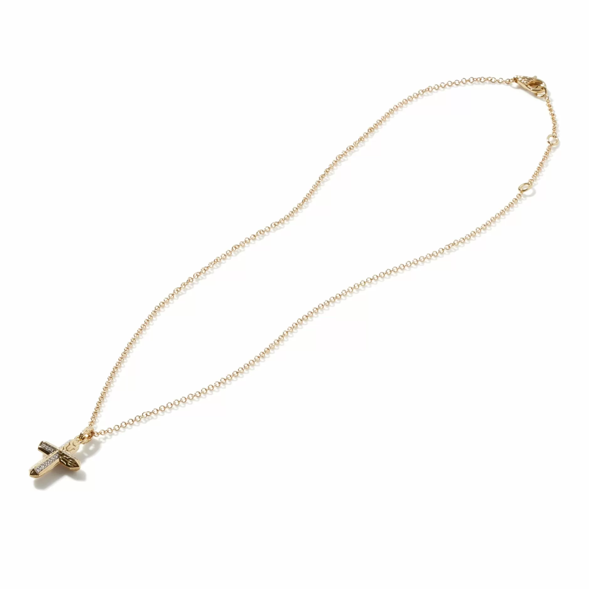 Cross Pendant Necklace, Gold, Diamonds^John Hardy Store