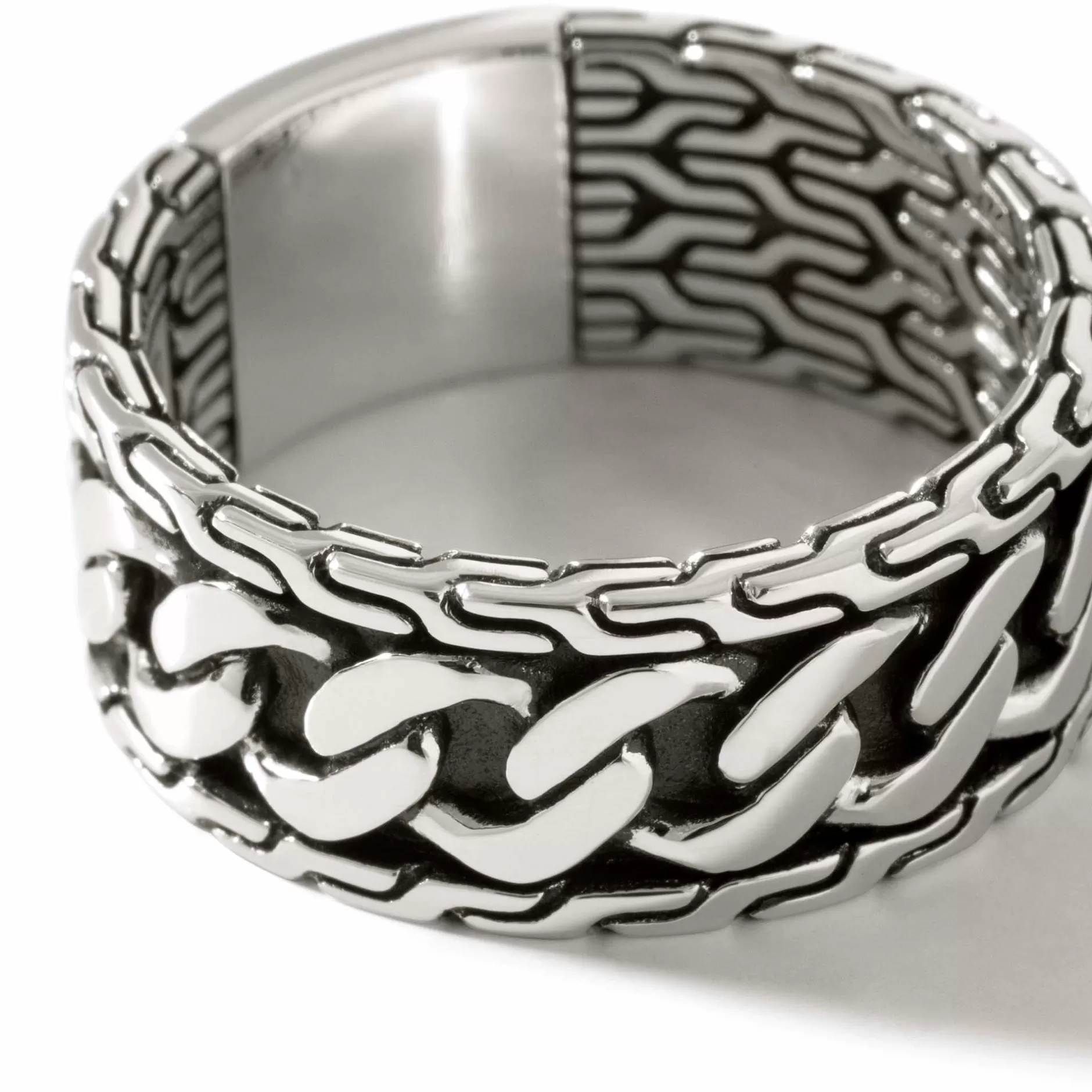 Curb Chain Band Ring, Sterling Silver^John Hardy Outlet