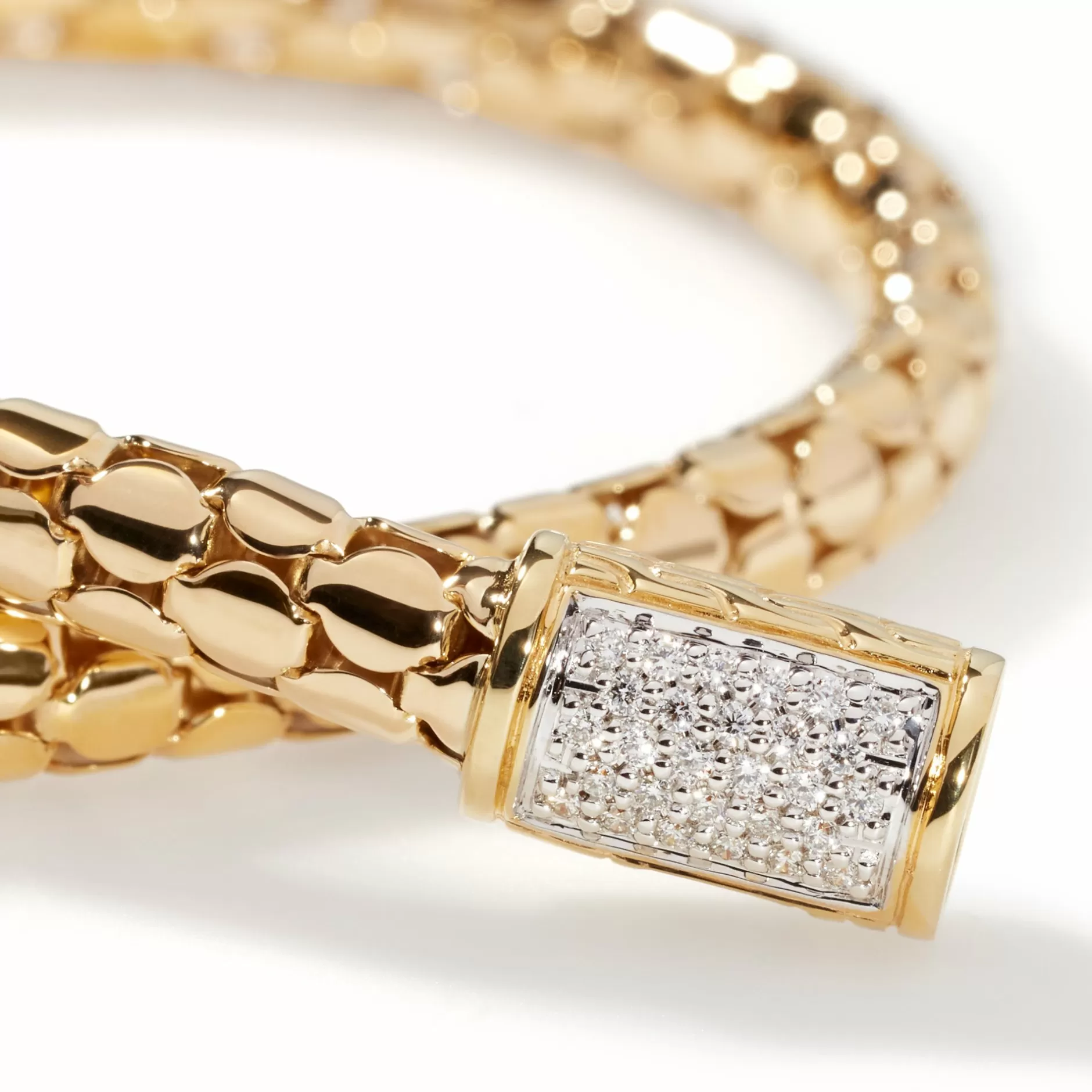 Dot Chain Bracelet, Gold, Diamonds^John Hardy Online