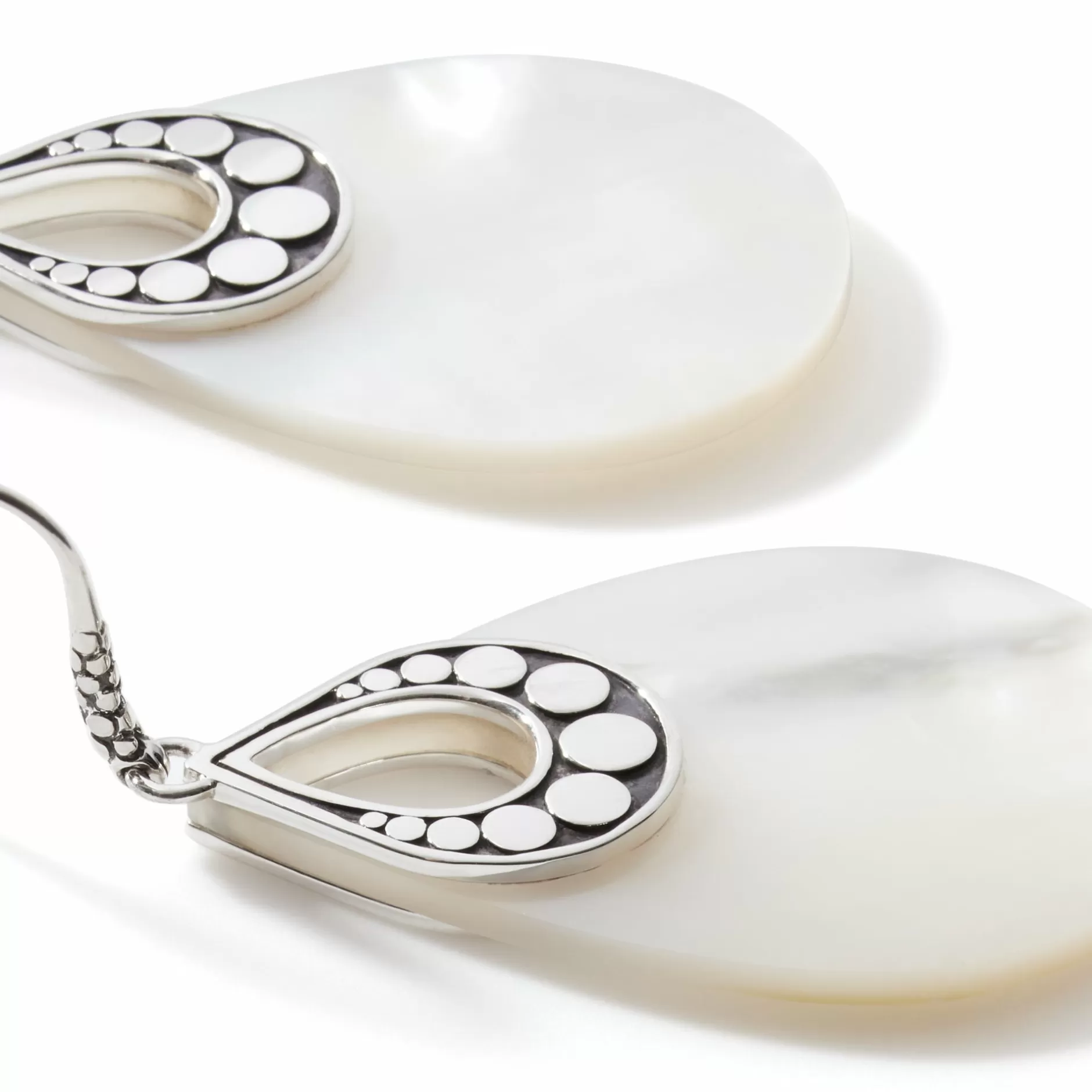 Dot Drop Earring, Sterling Silver, Pearl^John Hardy New