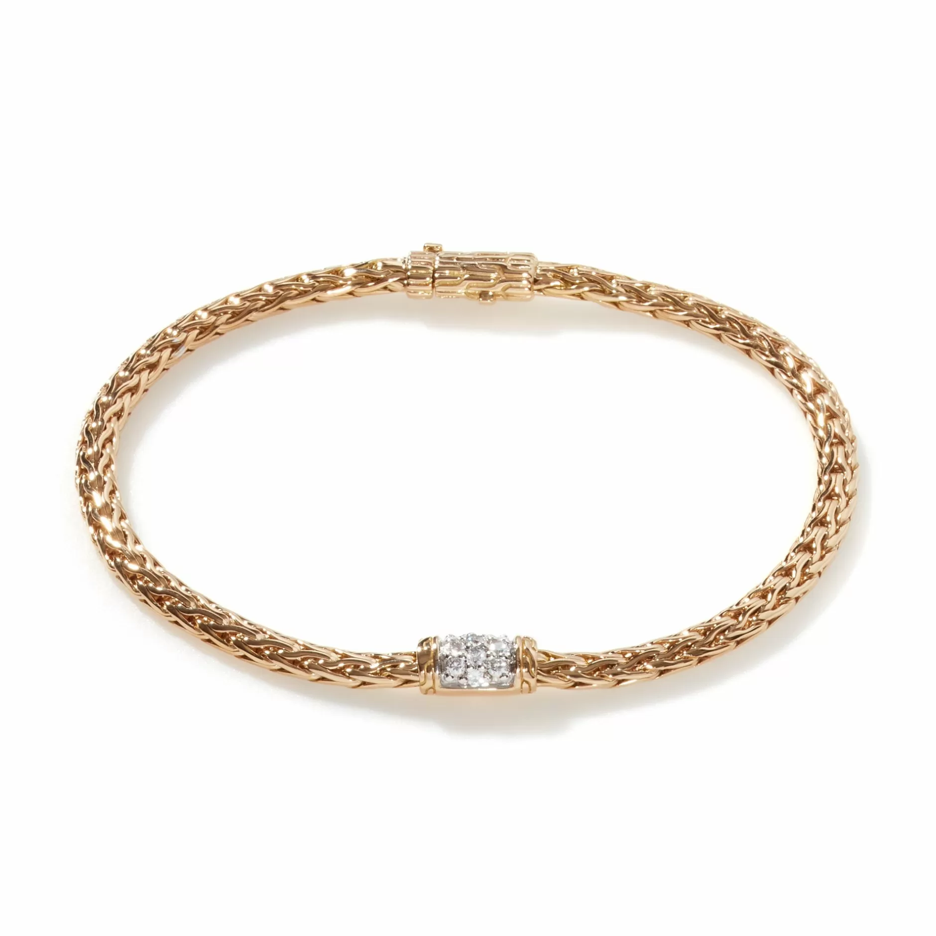 Icon Bracelet, Gold, Diamonds, 3.5Mm^John Hardy Outlet