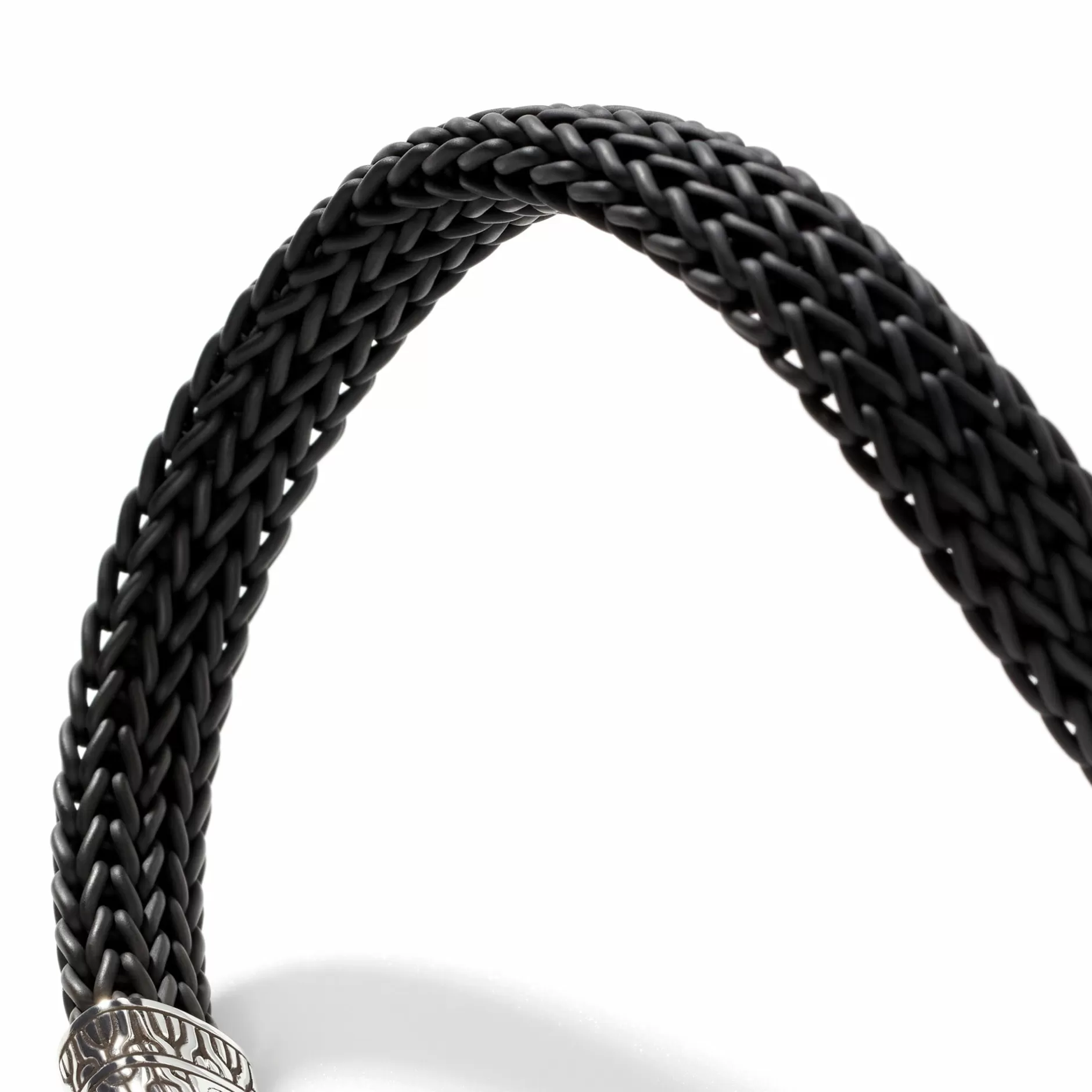 Icon Bracelet In Rubber, Silver, 10.5Mm^John Hardy Shop