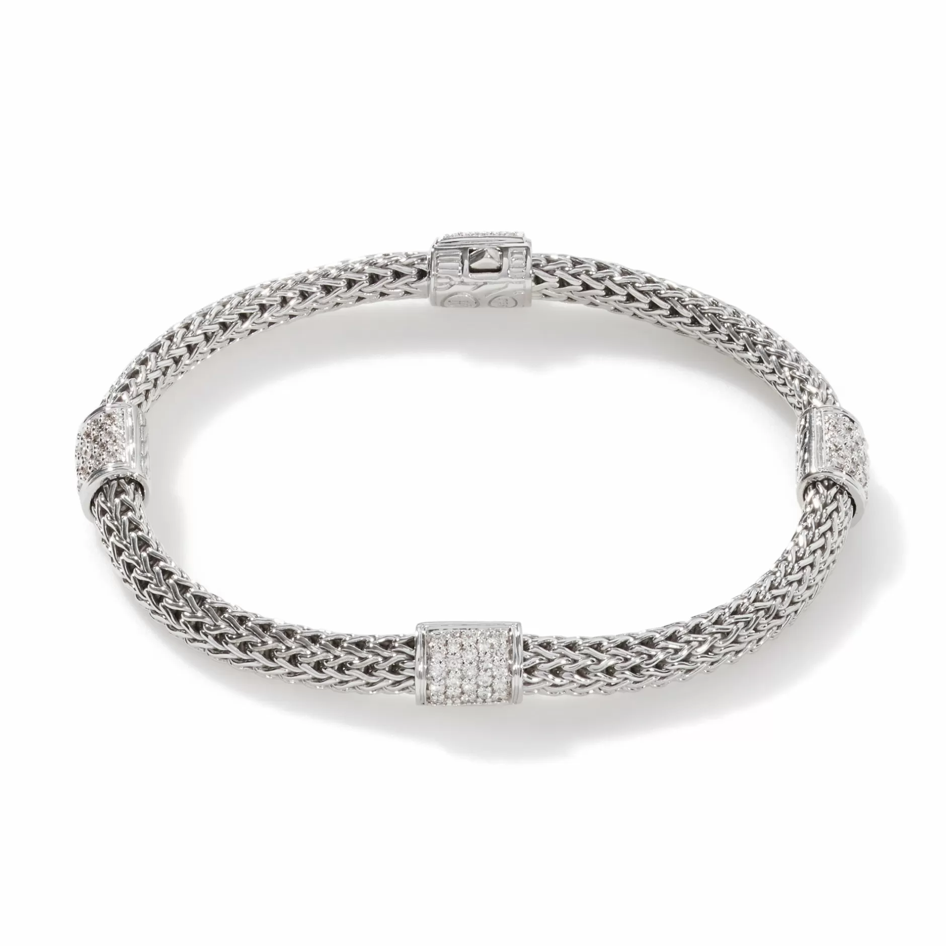 Icon Bracelet, Sterling Silver, Diamonds, 5Mm^John Hardy Discount