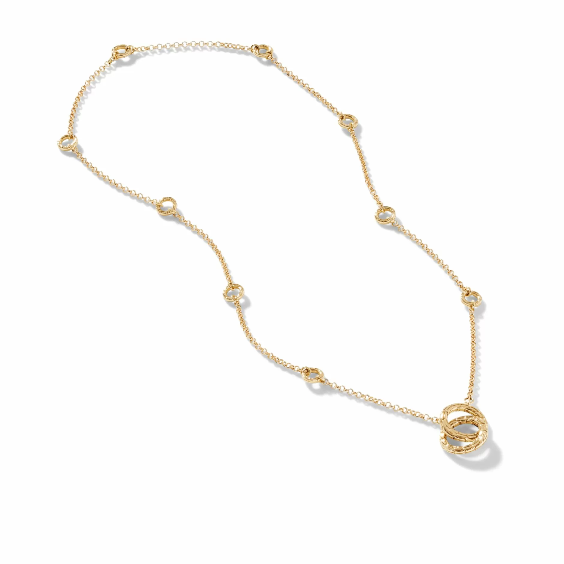 Interlocking Keyring Necklace, Gold^John Hardy Store