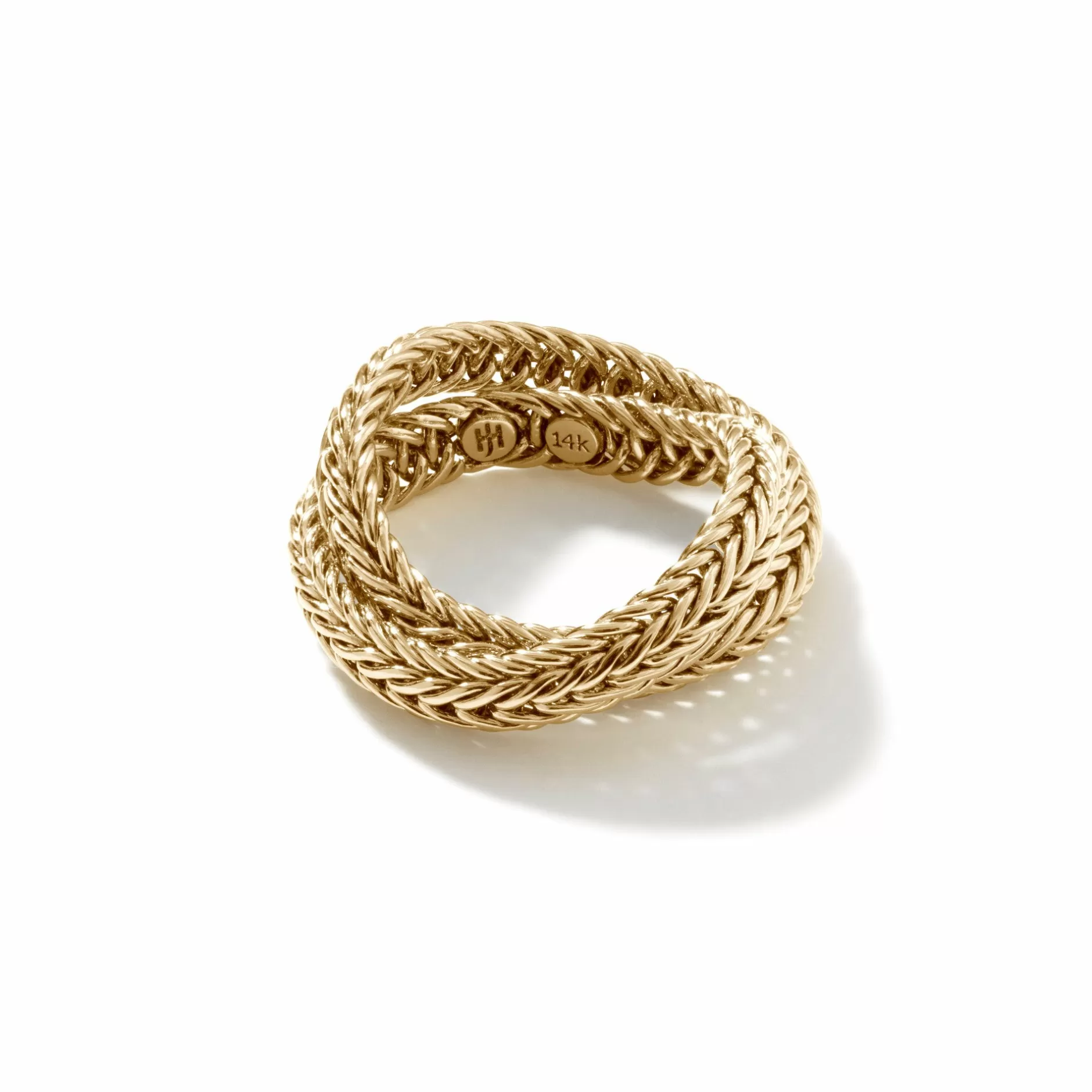 Kami Chain Crossover Ring, Gold, 4.5Mm^John Hardy Hot