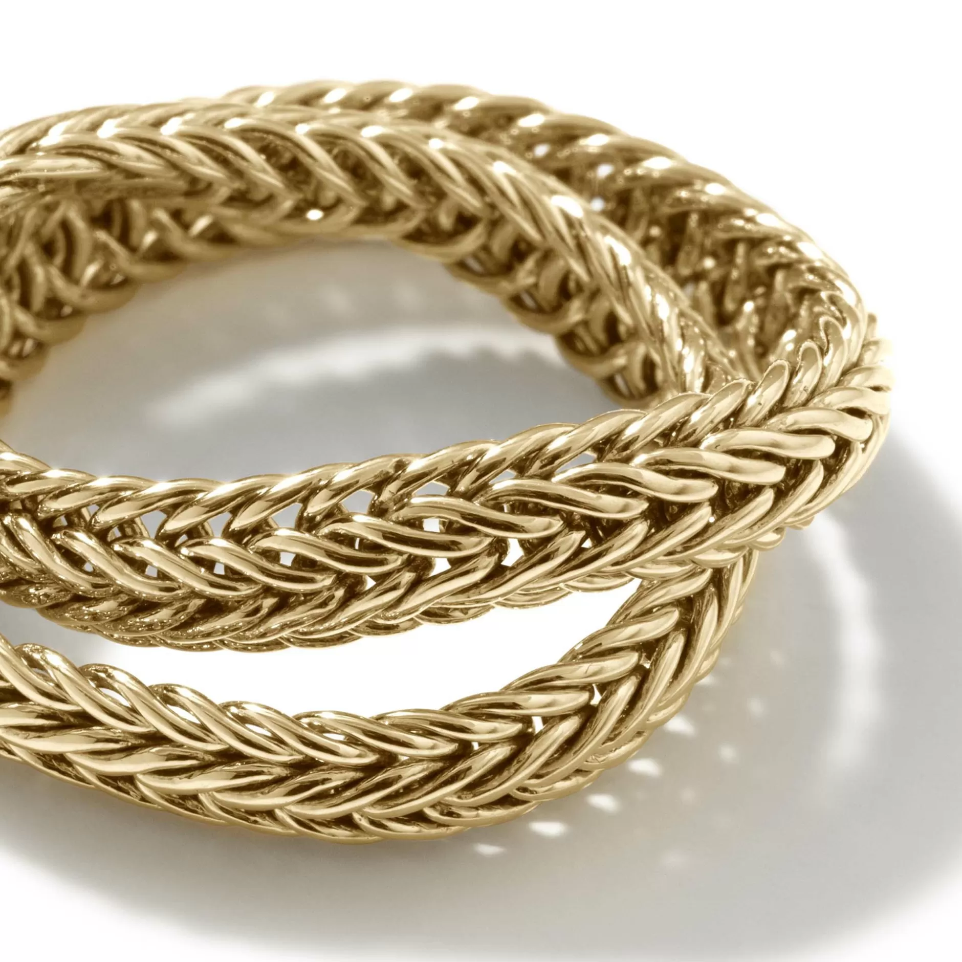 Kami Chain Crossover Ring, Gold, 4.5Mm^John Hardy Hot