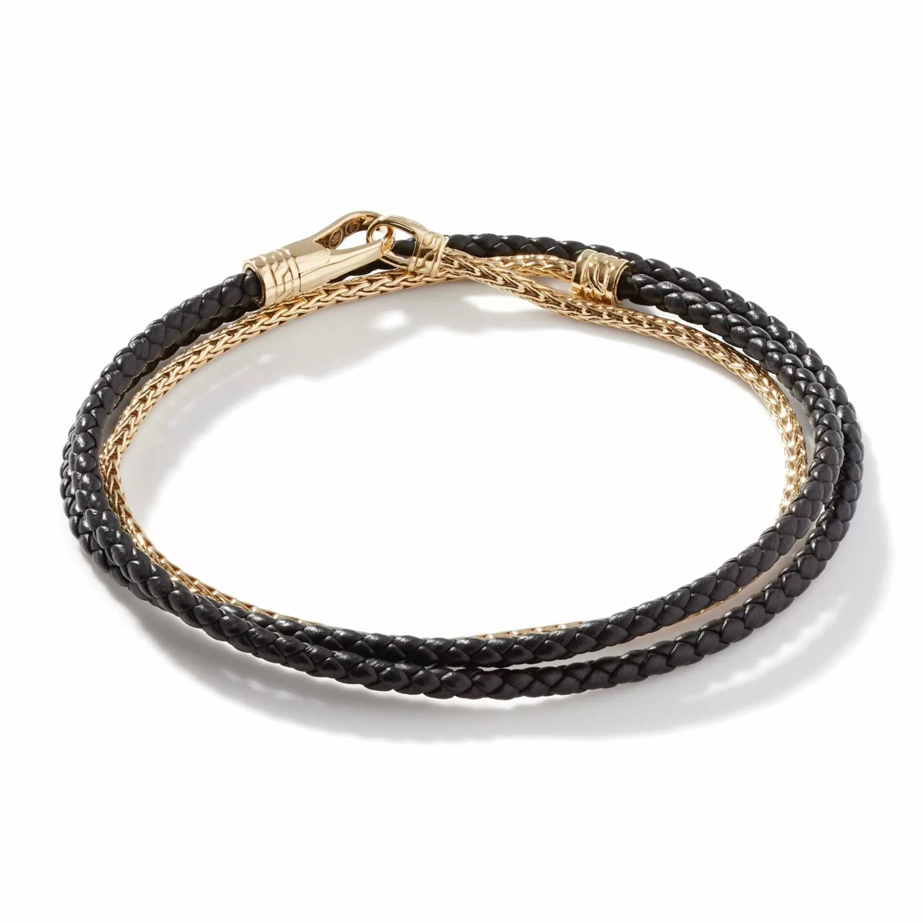 Leather Triple Wrap, Gold^John Hardy Store