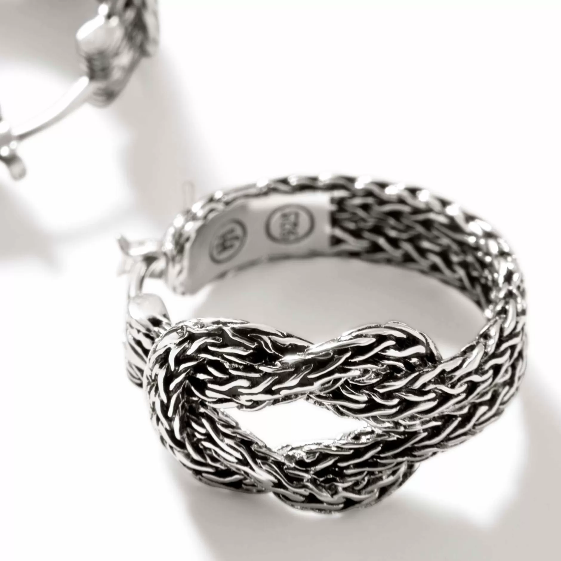 Love Knot Hoop Earring, Sterling Silver^John Hardy Fashion