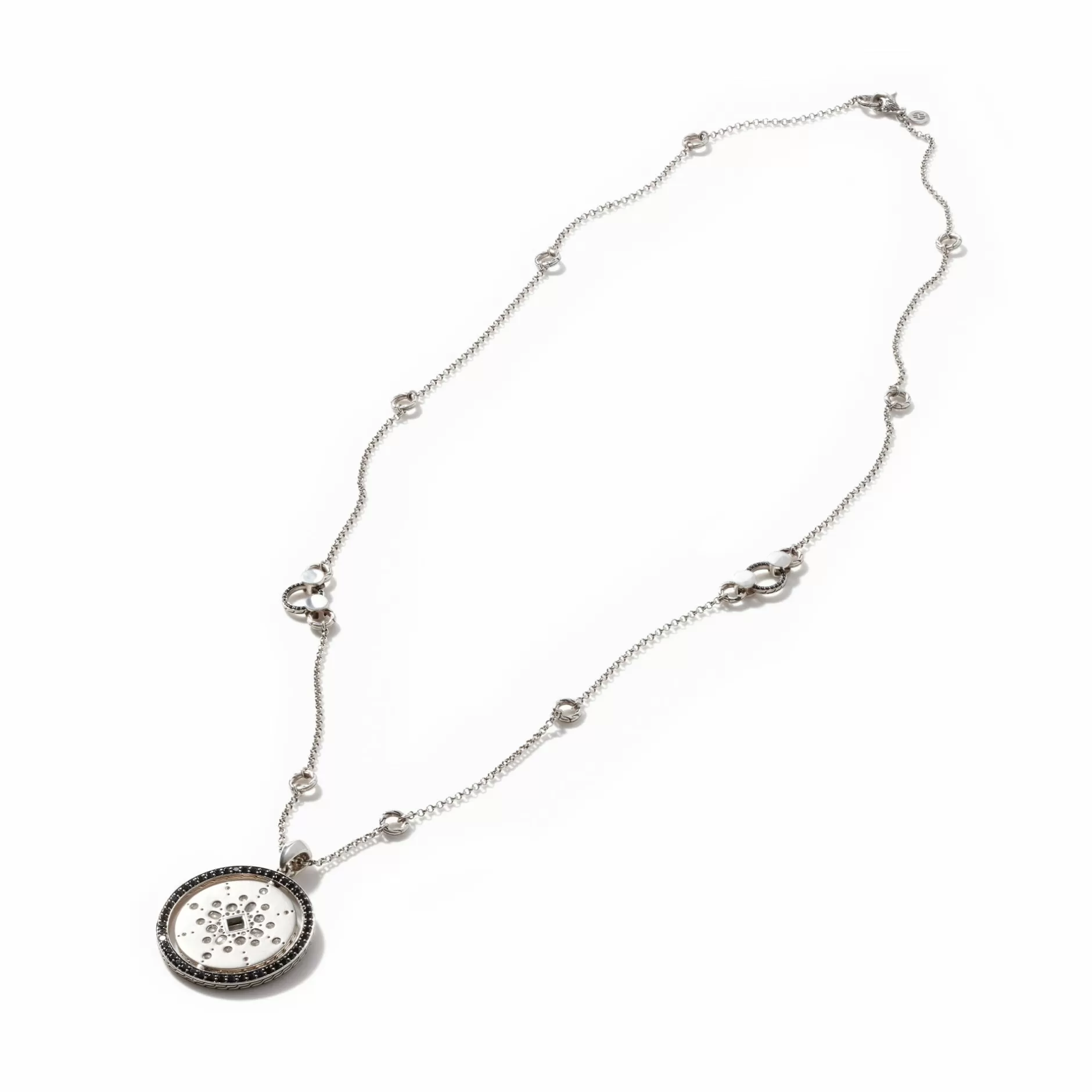 Moon Door Necklace, Dark Silver, Diamonds^John Hardy Sale