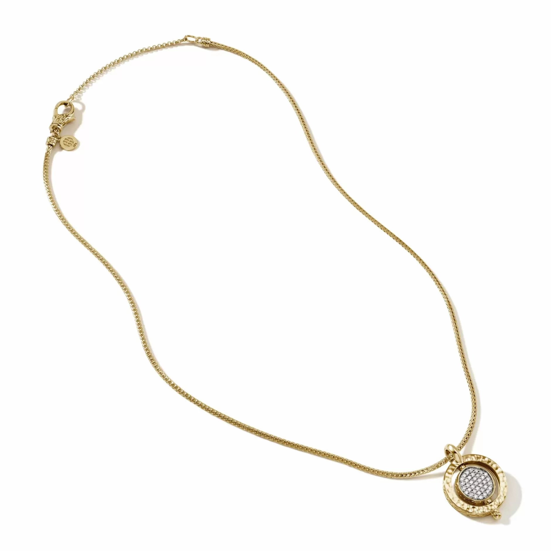 Moon Door Necklace, Gold, Diamonds^John Hardy Best