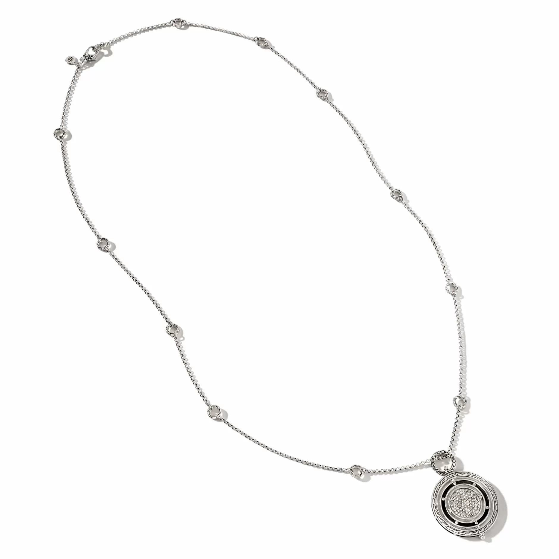 Moon Door Necklace, Sterling Silver, Diamonds^John Hardy Clearance