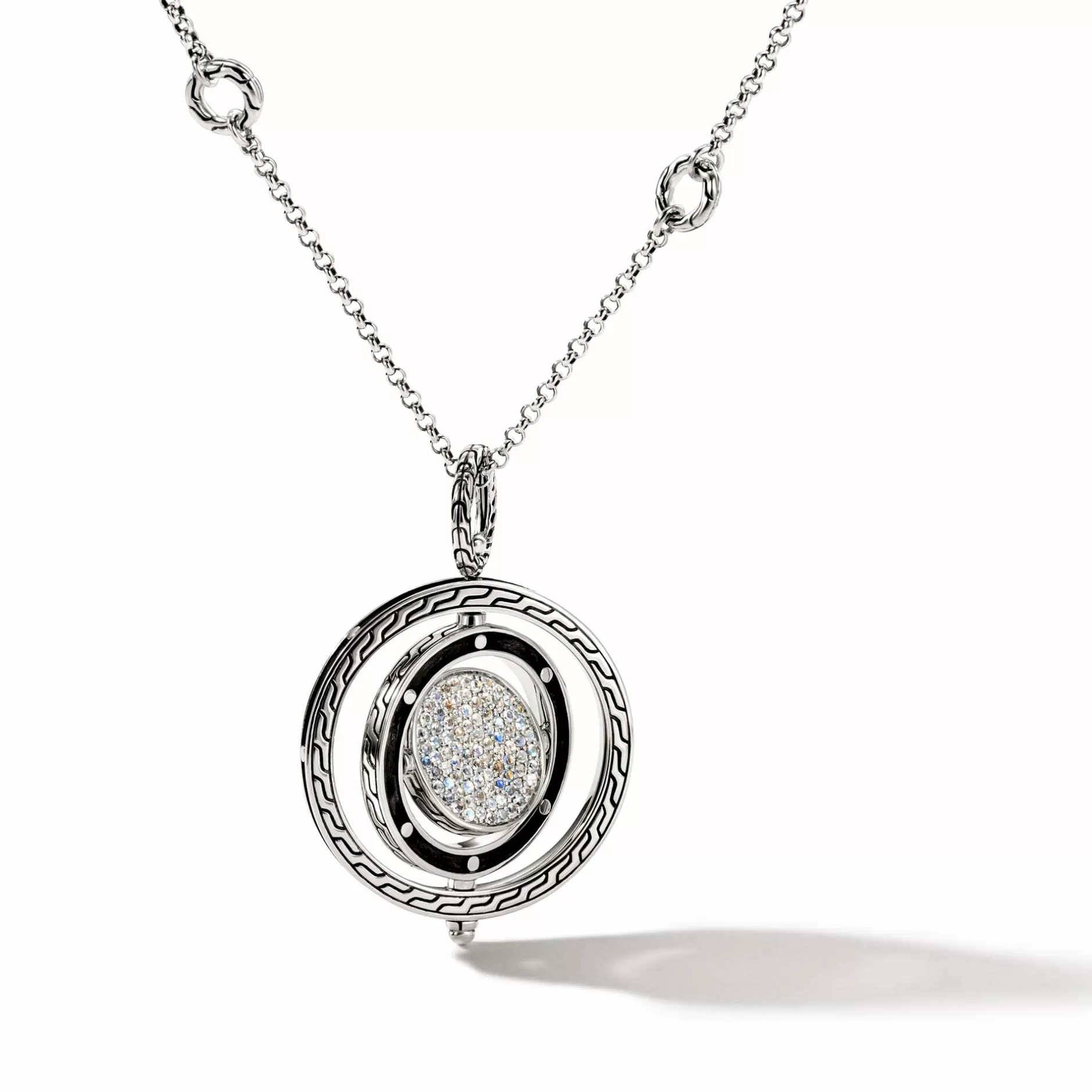 Moon Door Necklace, Sterling Silver, Pave^John Hardy Outlet