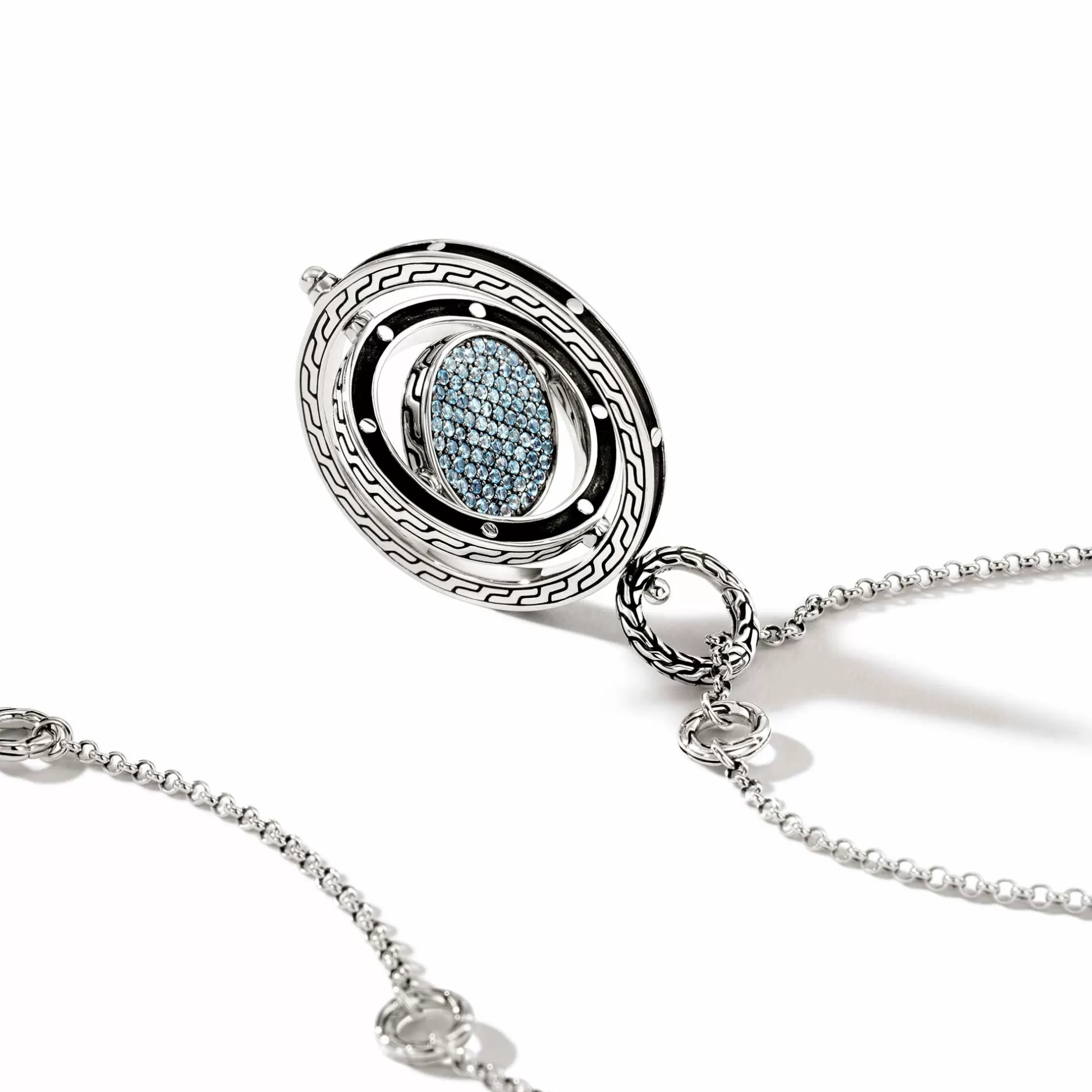 Moon Door Necklace, Sterling Silver, Pave^John Hardy Discount