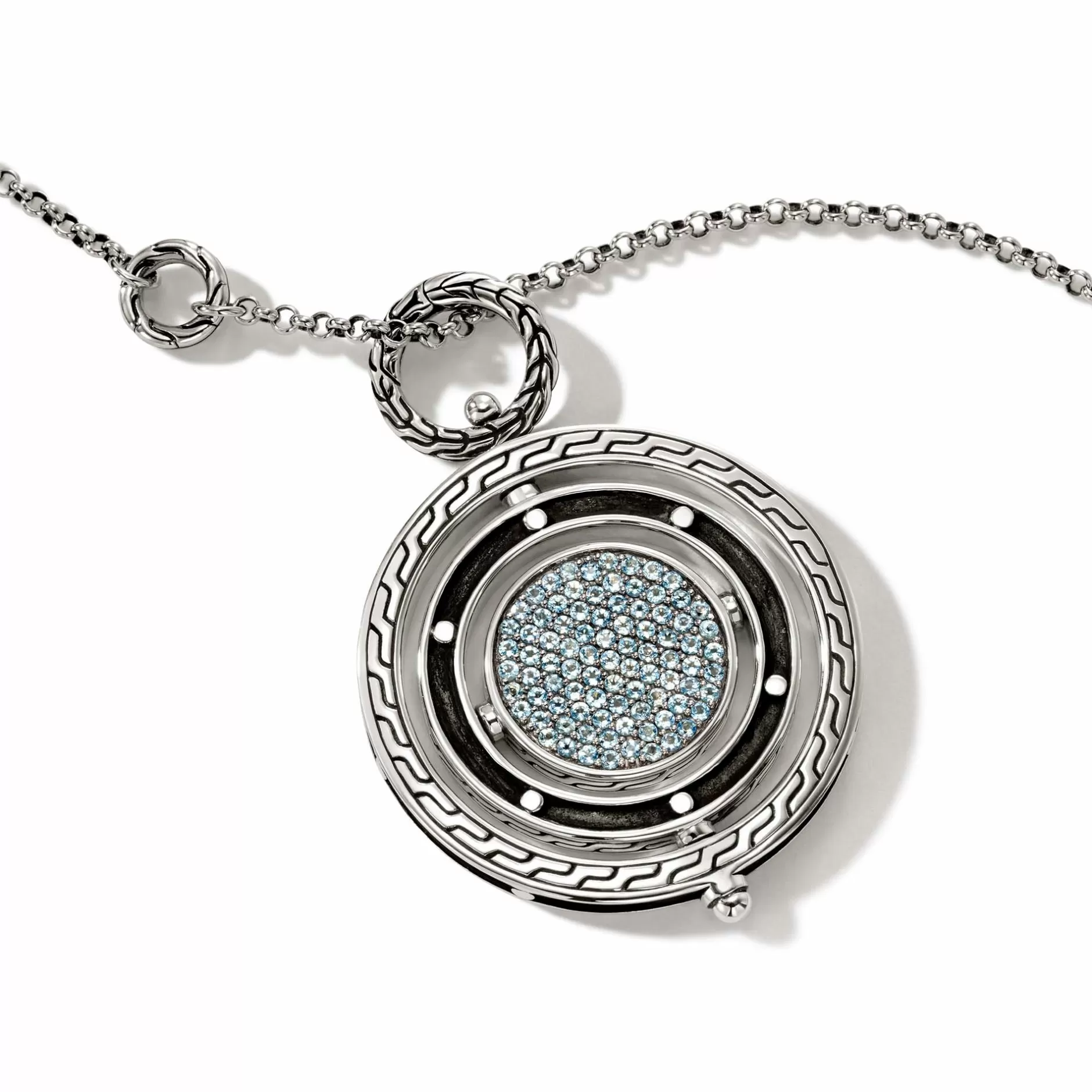 Moon Door Necklace, Sterling Silver, Pave^John Hardy Hot