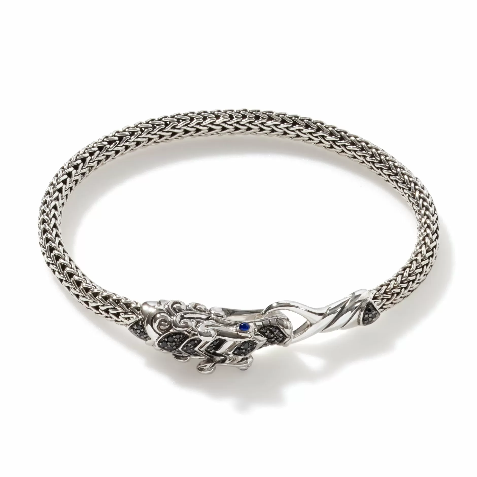 Naga Bracelet, Sterling Silver, Pave, 5Mm^John Hardy New