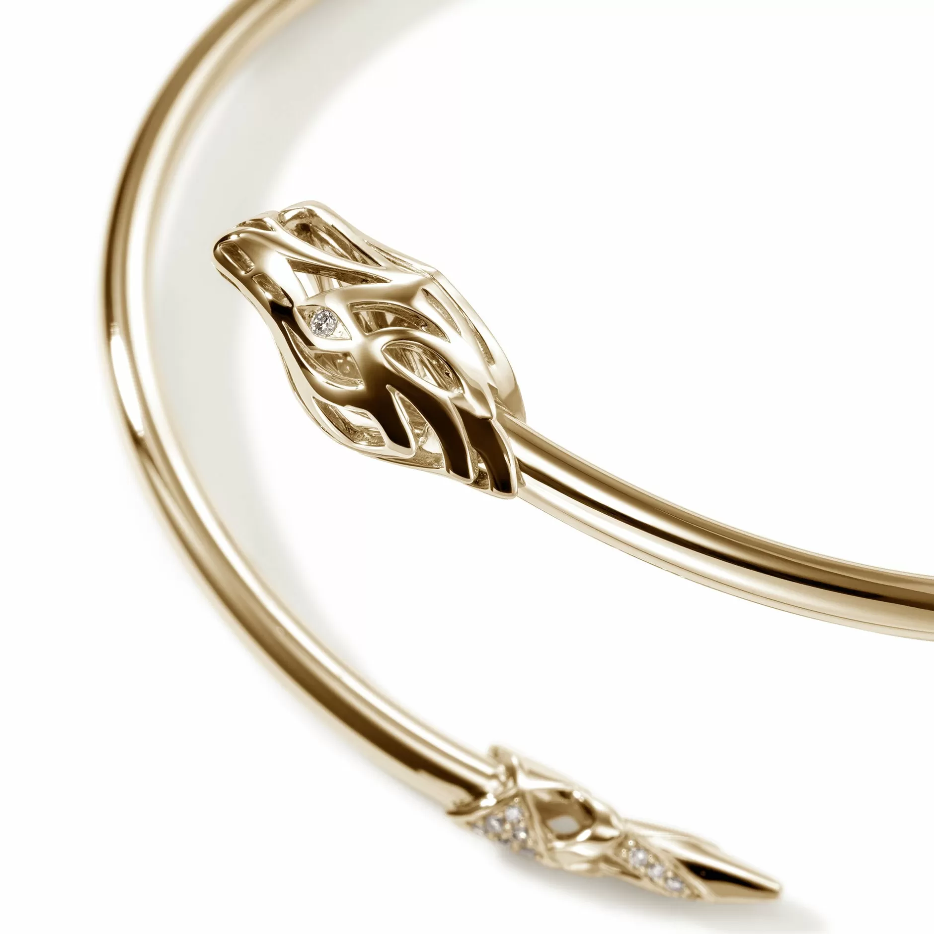 Naga Cuff, Gold, Diamonds, Slim^John Hardy Store