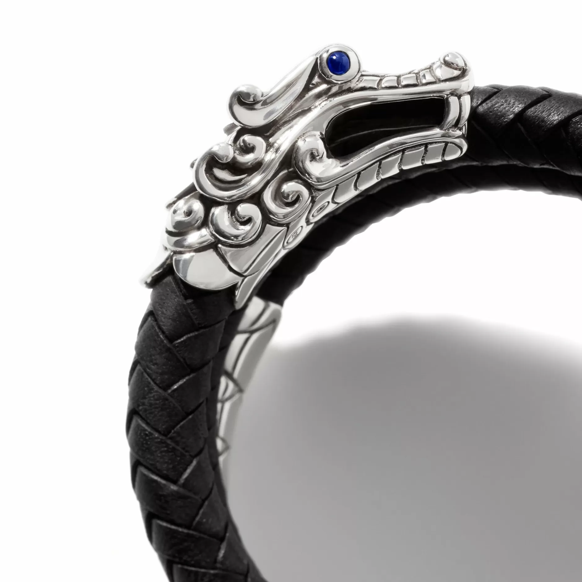 Naga Cuff In Leather, Sterling Silver^John Hardy Hot