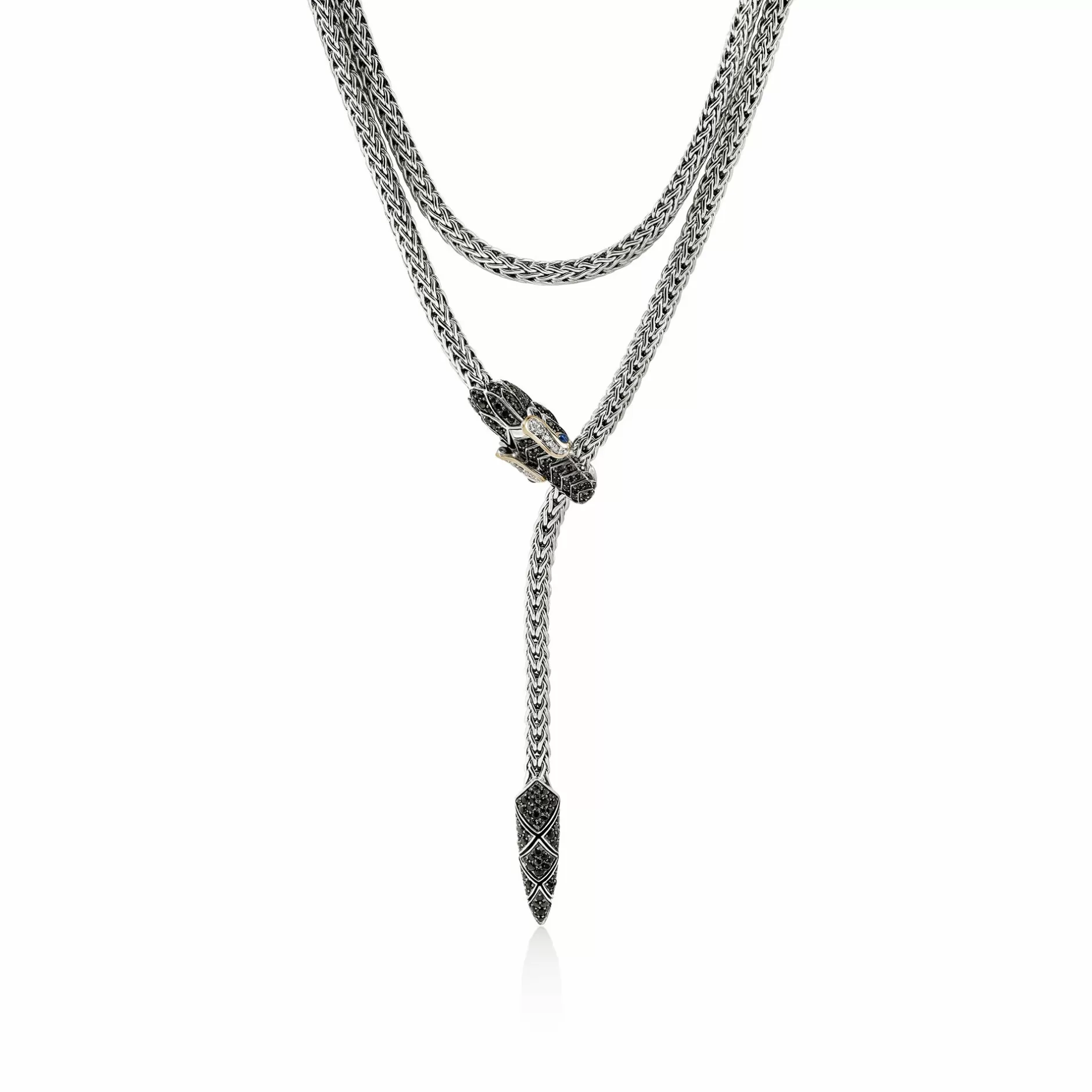 Naga Lariat, Gold, Silver, Diamonds^John Hardy Discount