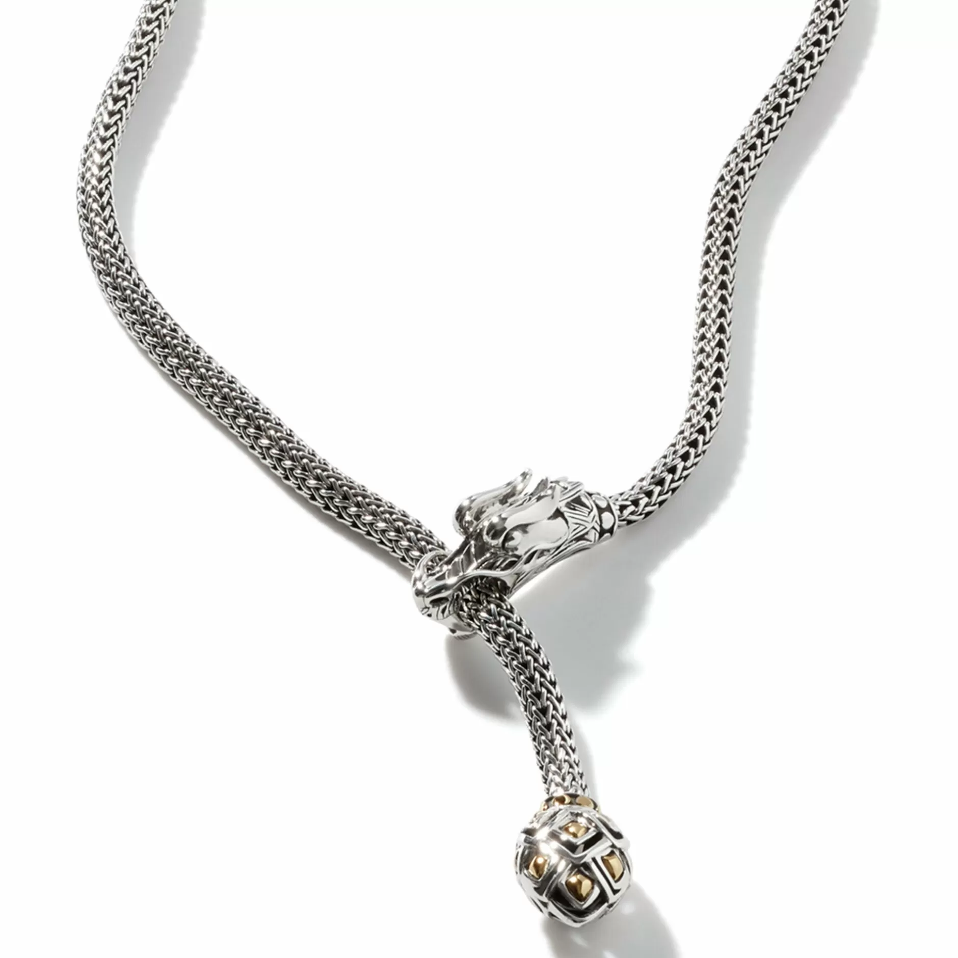 Naga Lariat, Sterling Silver, Gold, 5Mm^John Hardy Best