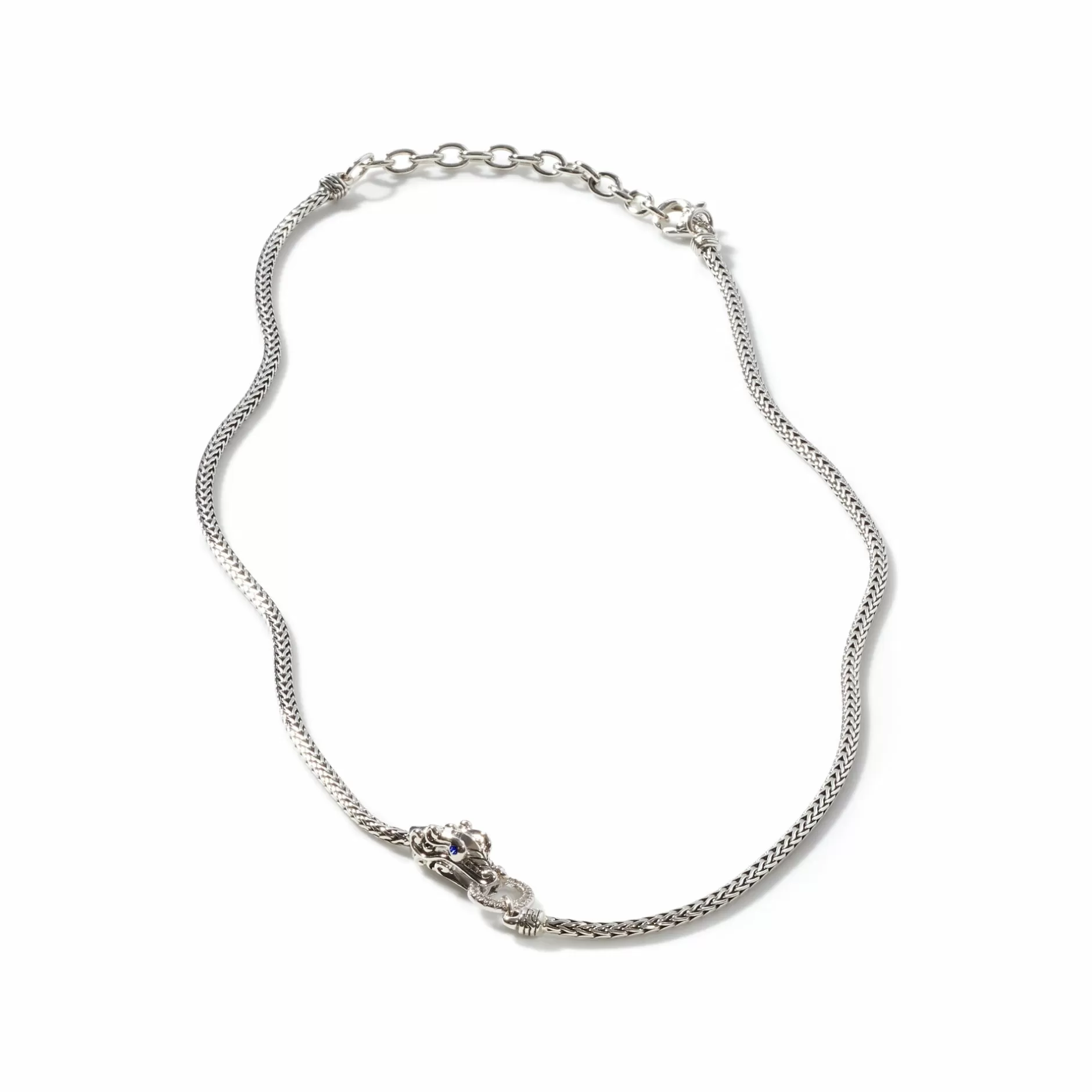 Naga Necklace, Silver, Diamonds, 2.5Mm^John Hardy Shop