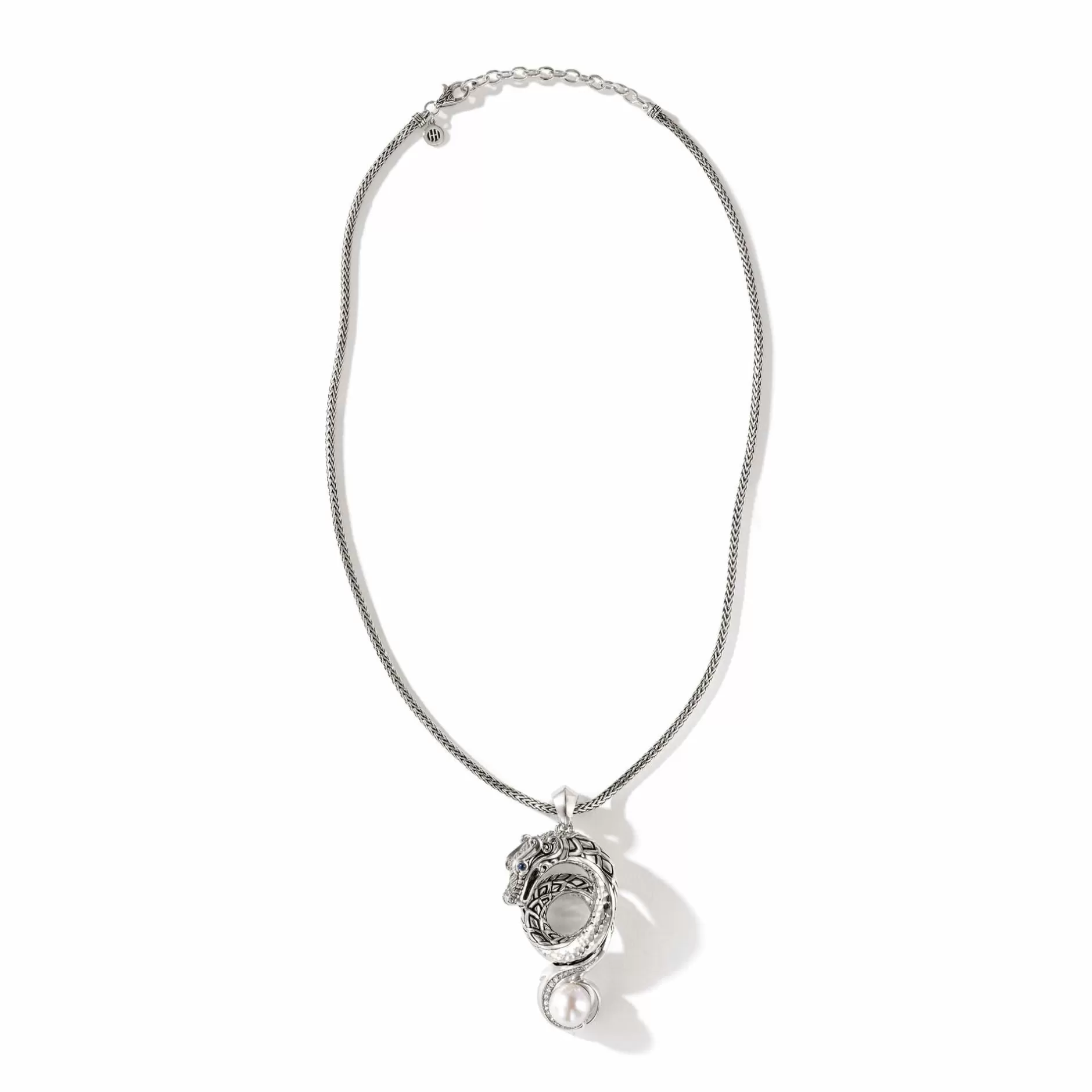 Naga Necklace, Silver, Diamonds, Pearl^John Hardy Cheap