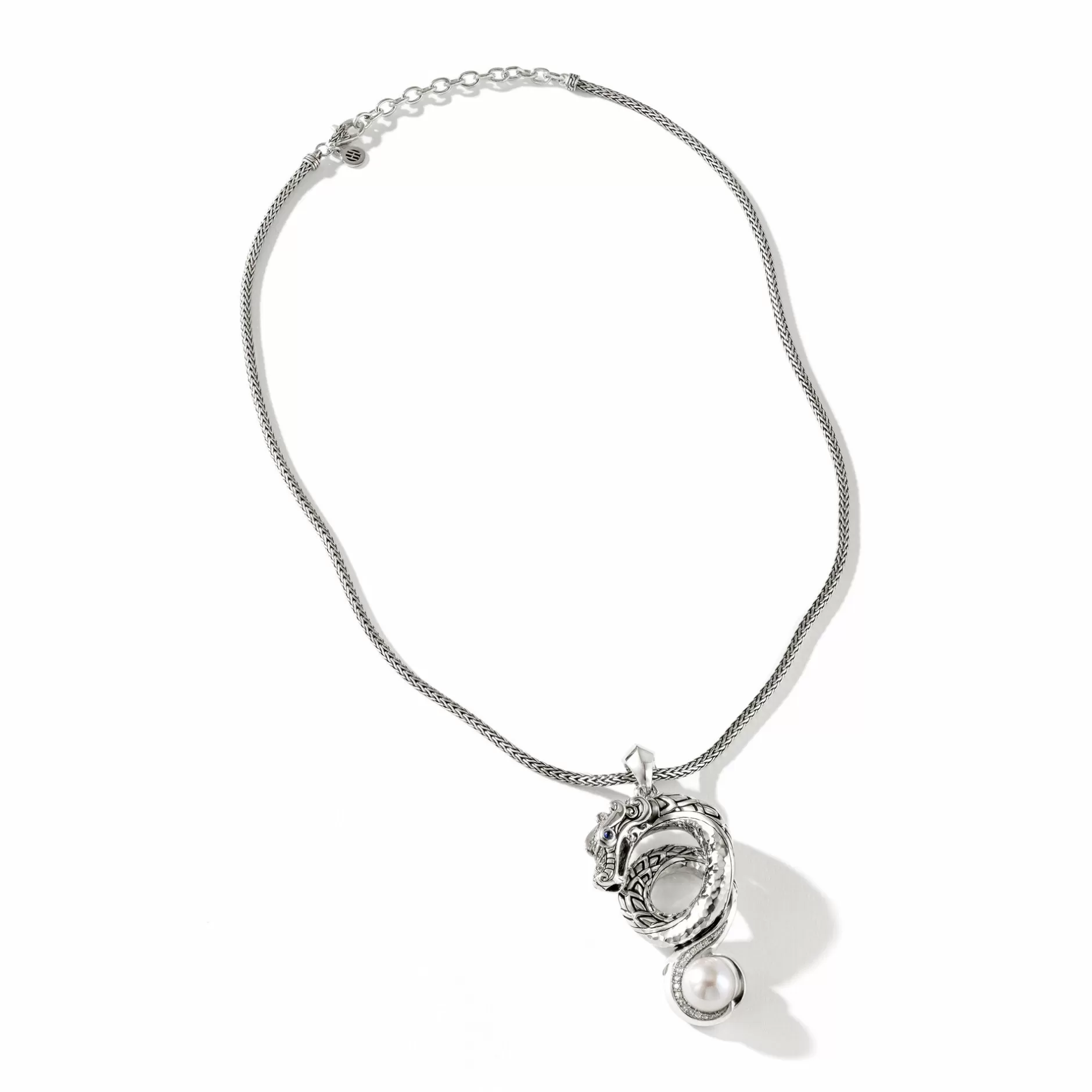 Naga Necklace, Silver, Diamonds, Pearl^John Hardy Cheap