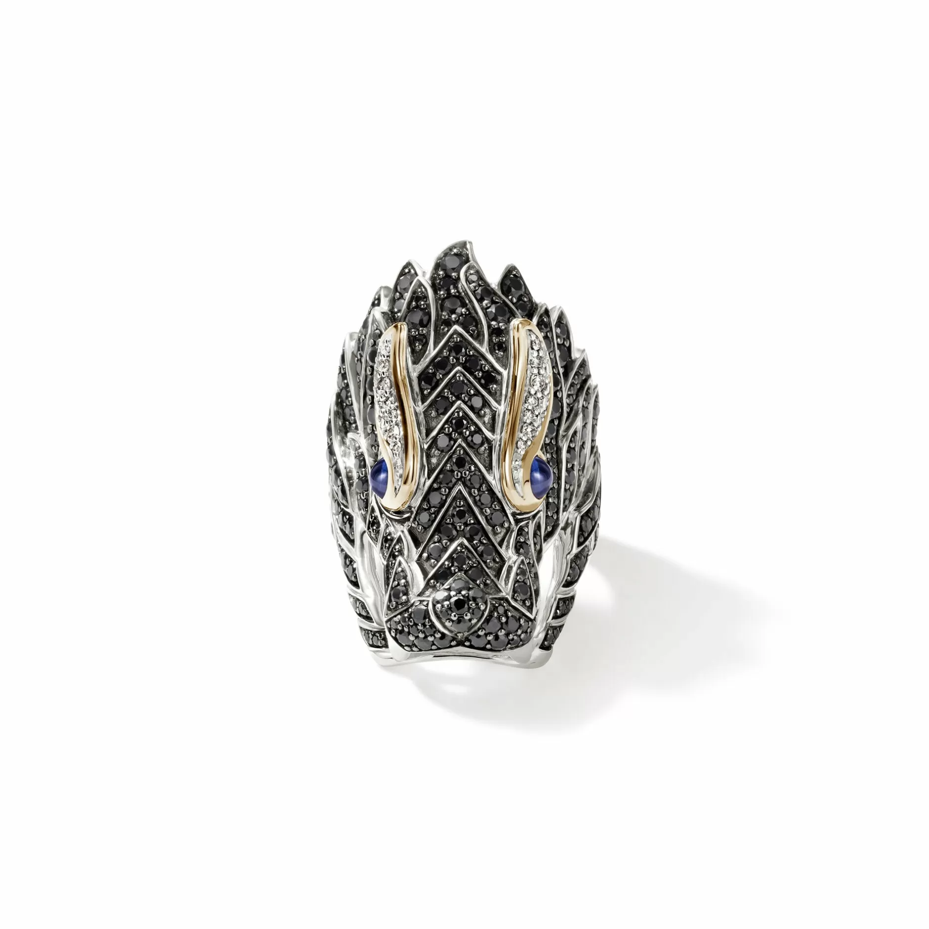 Naga Saddle Ring, Gold, Silver, Diamonds^John Hardy Outlet