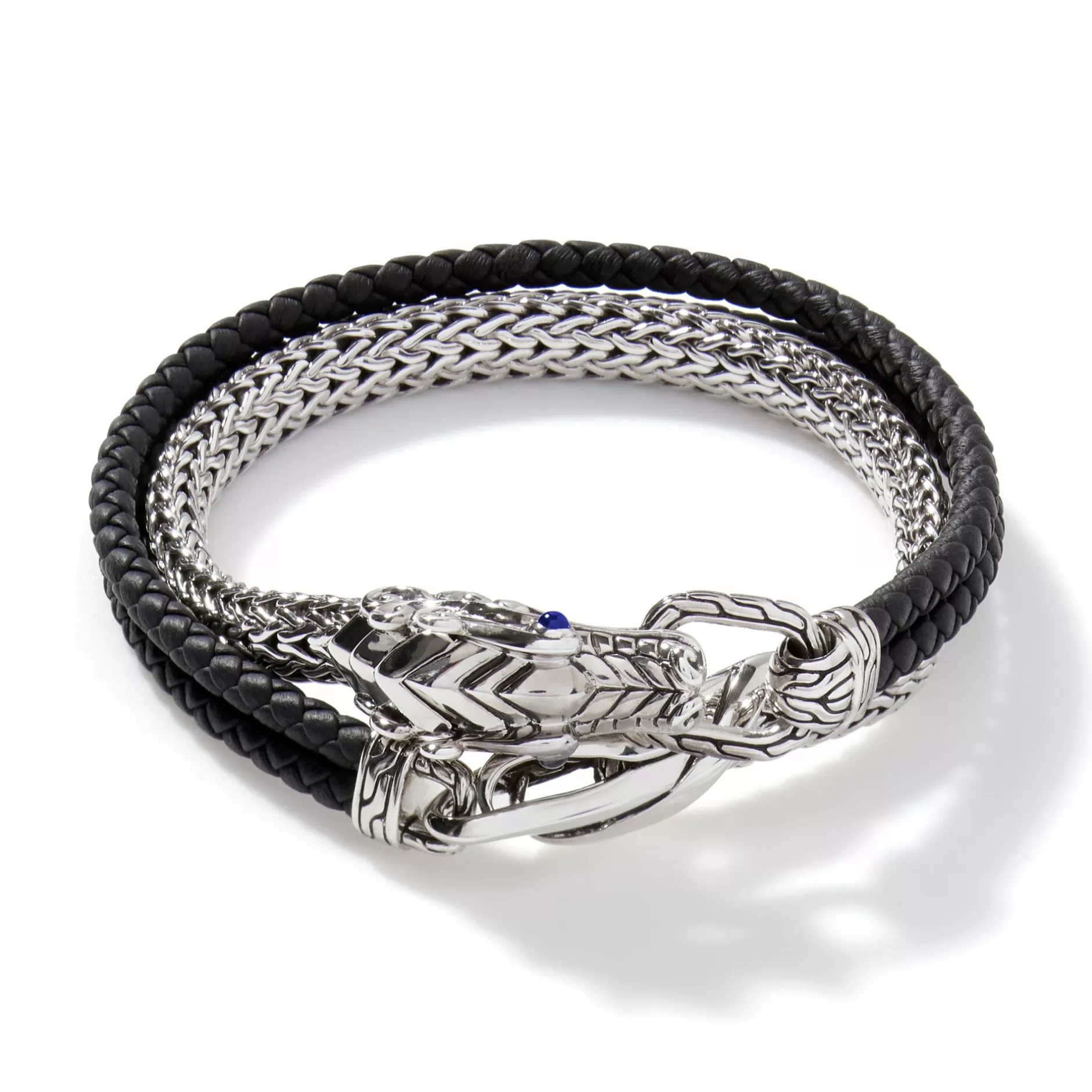 Naga Wrap , Sterling Silver, Leather, 6.5Mm^John Hardy Online