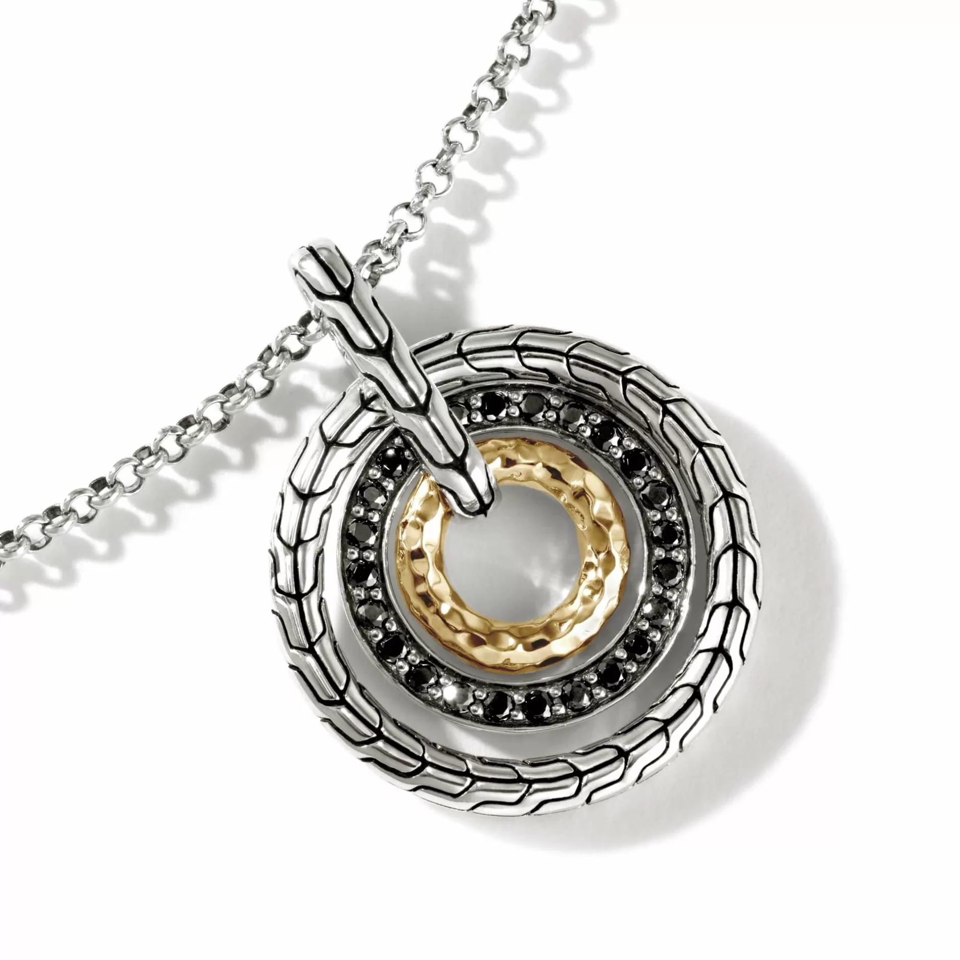 Palu Pendant Necklace, Silver, Gold, Pave^John Hardy Best Sale