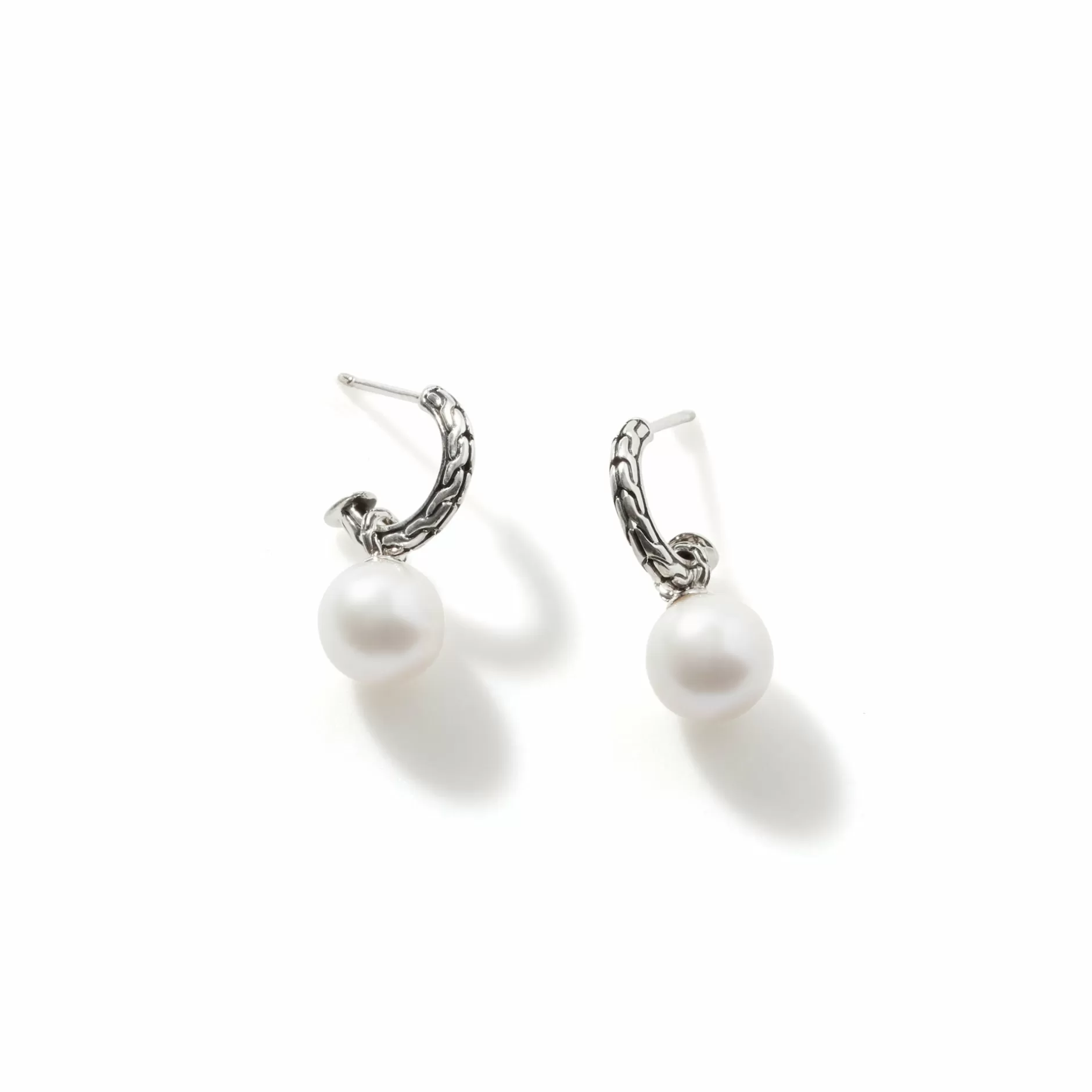 Pear Drop J Hoop Earring, Sterling Silver^John Hardy Outlet