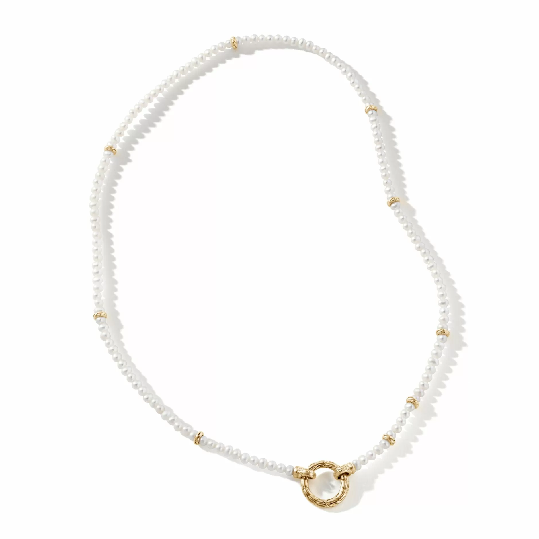 Pearl Keyring Necklace, Gold^John Hardy Best