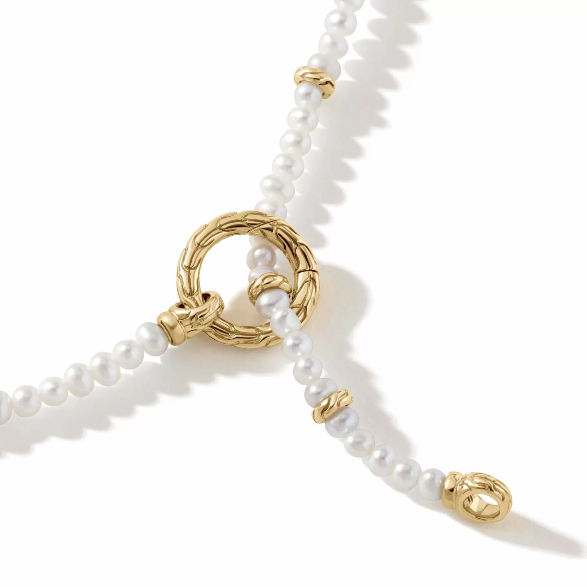 Pearl Keyring Necklace, Gold^John Hardy Best