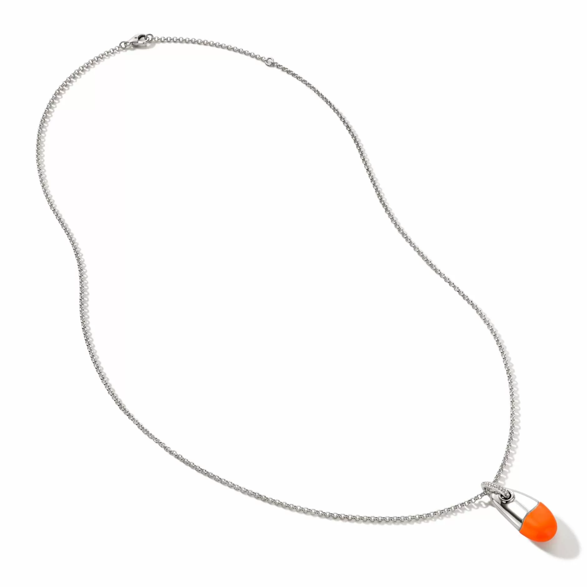 Pebble Necklace, Sterling Silver, Diamonds^John Hardy Discount