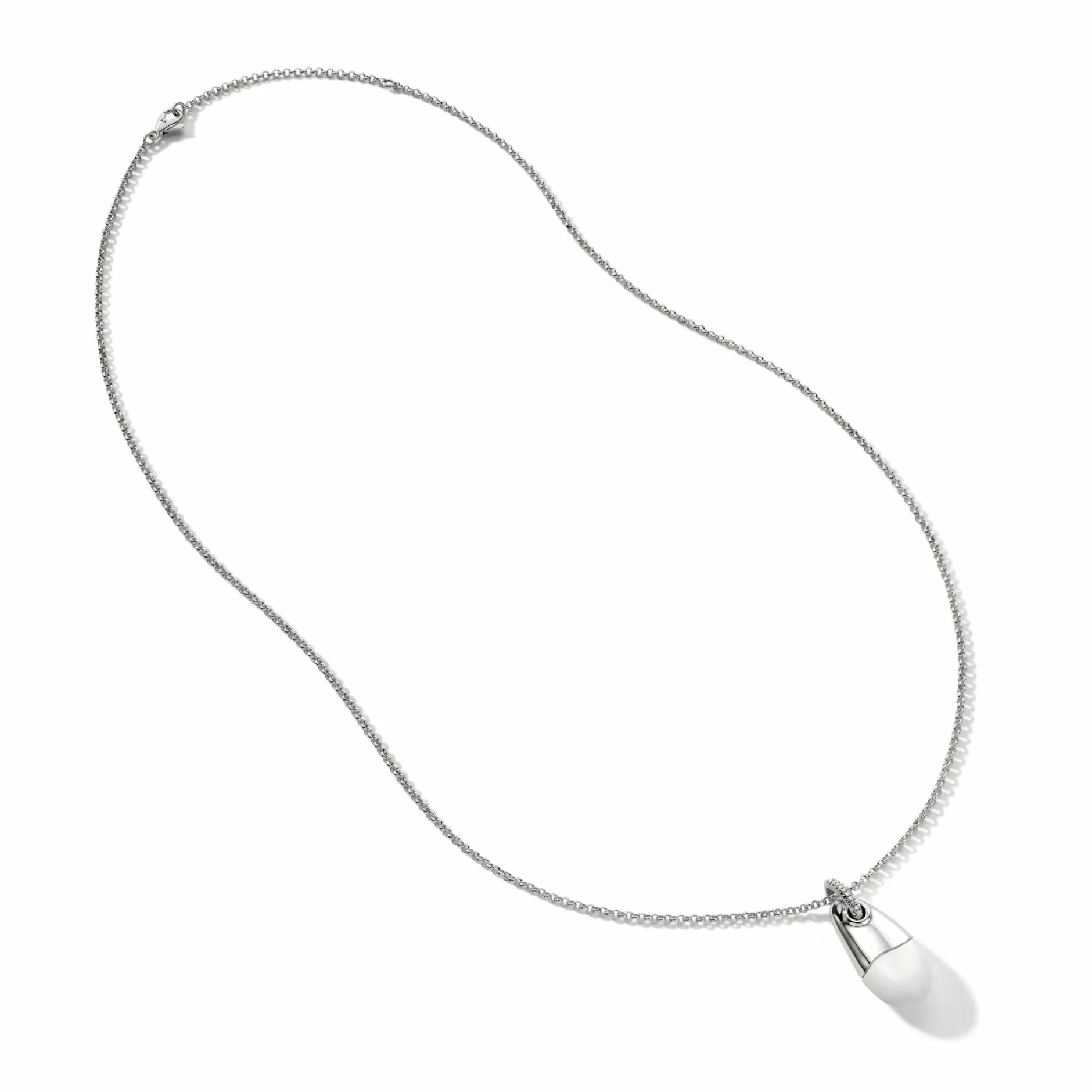 Pebble Necklace, Sterling Silver, Diamonds^John Hardy Cheap